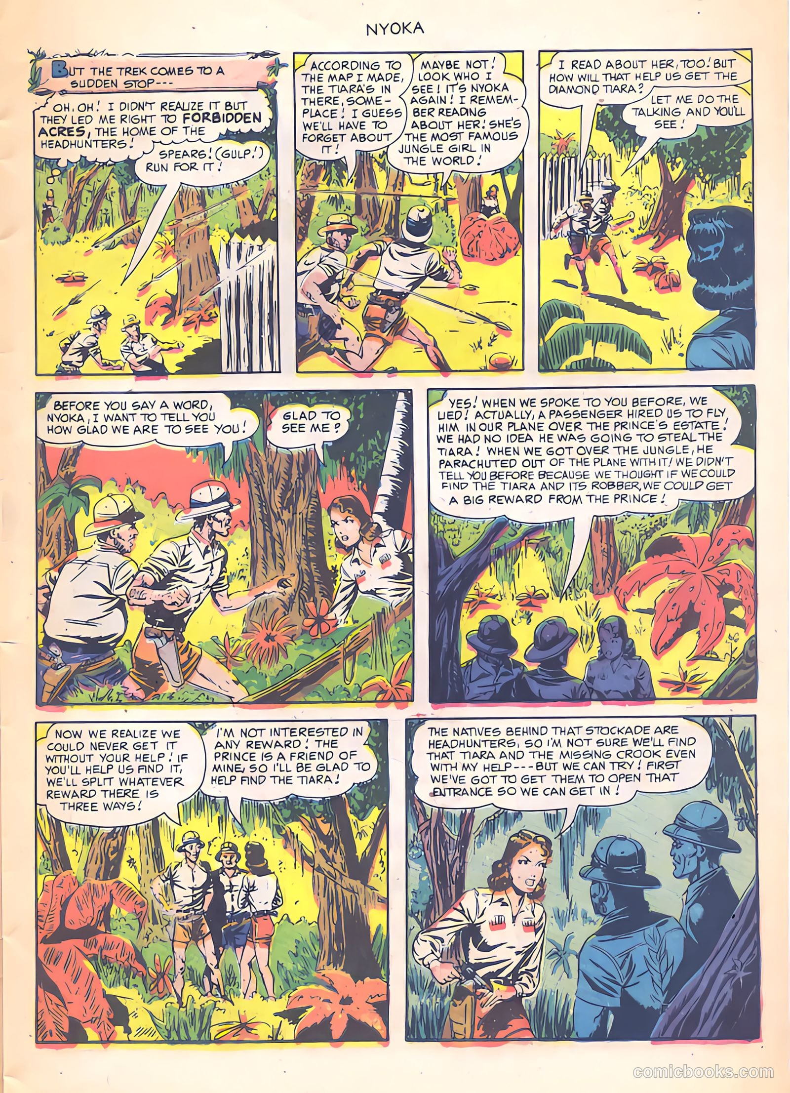 Nyoka the Jungle Girl #40 (1950) — page 7 of 36