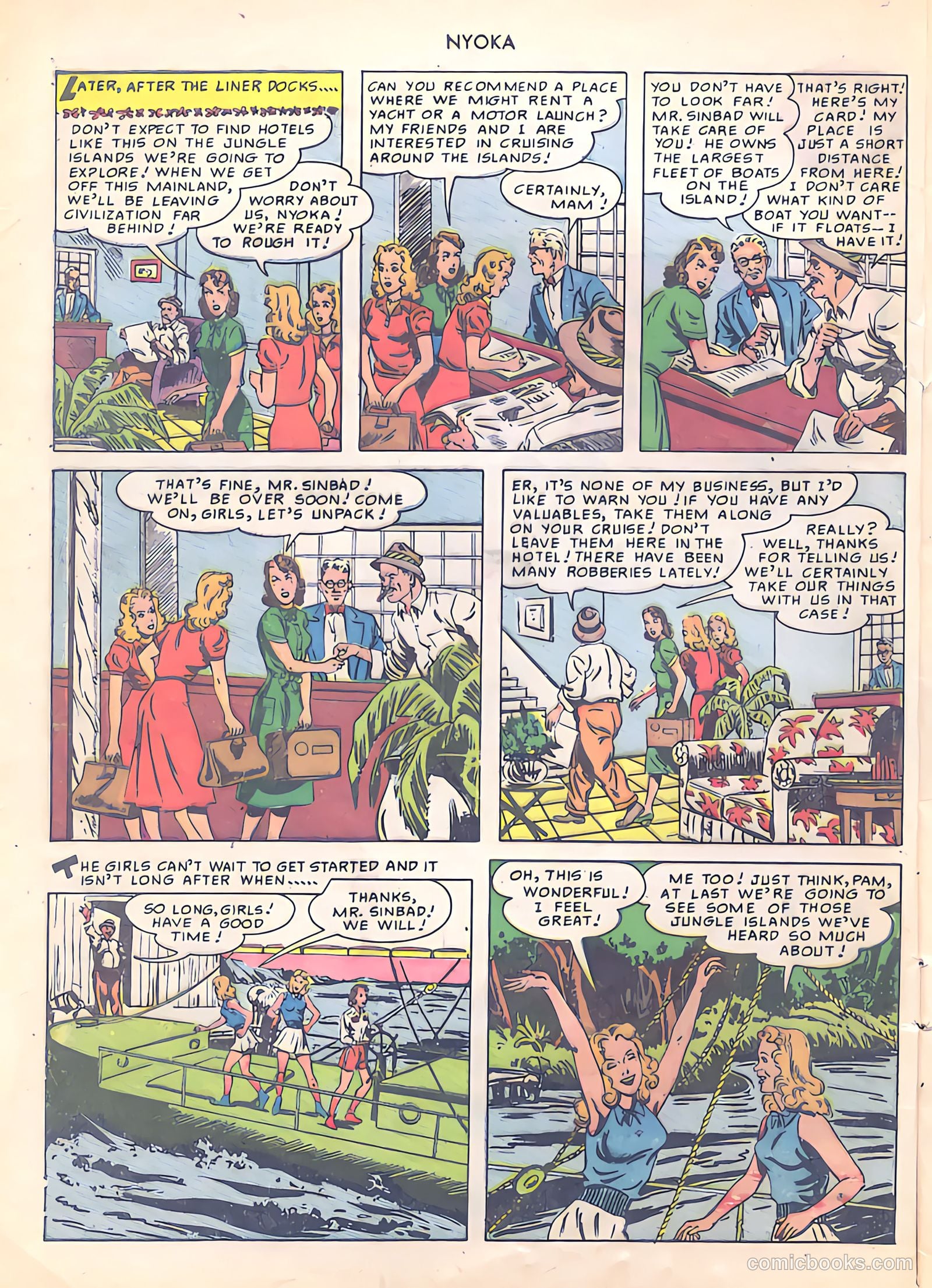 Nyoka the Jungle Girl #42 (1950) — page 4 of 52