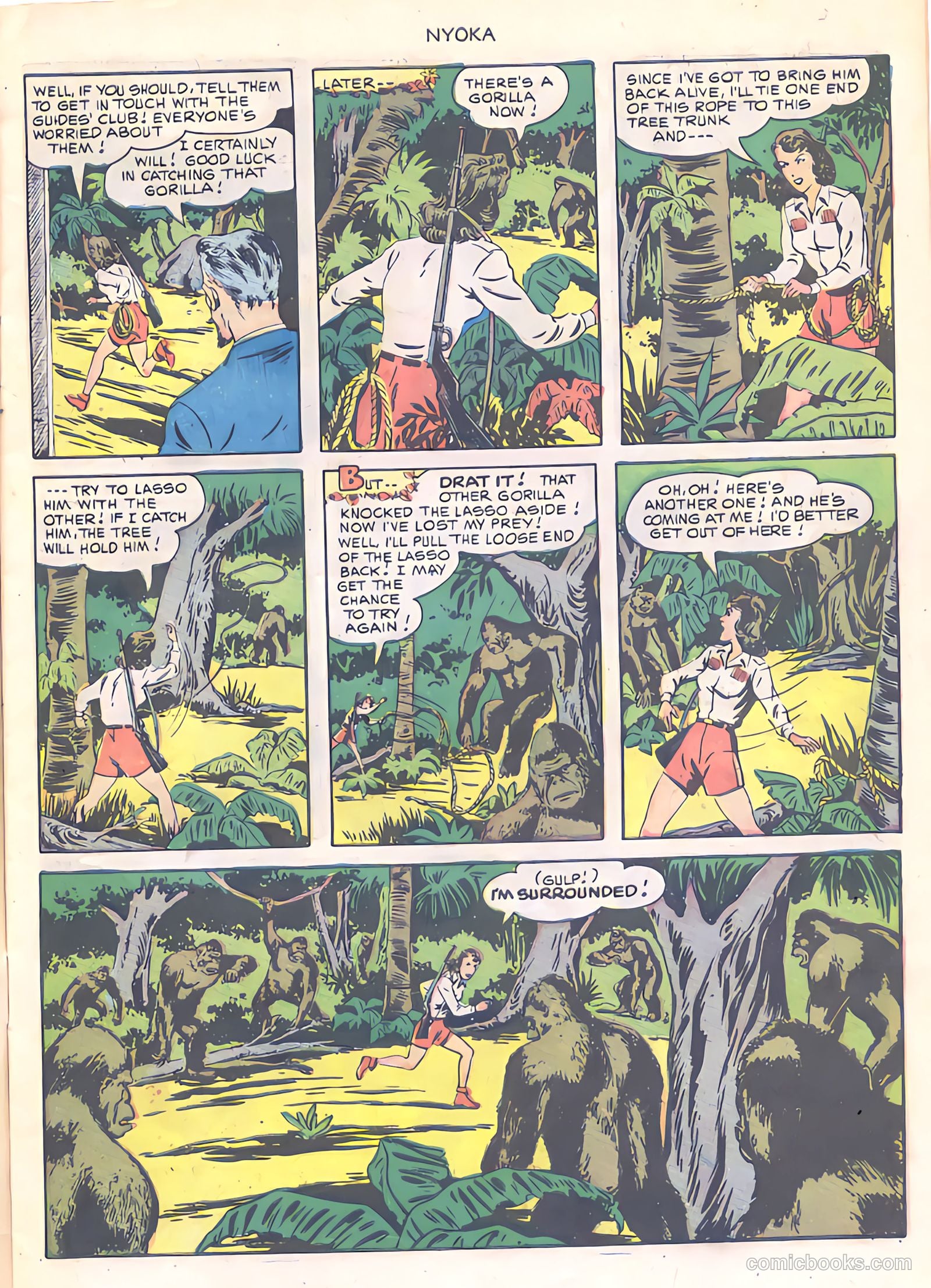 Nyoka the Jungle Girl #44 (1950) — page 7 of 36