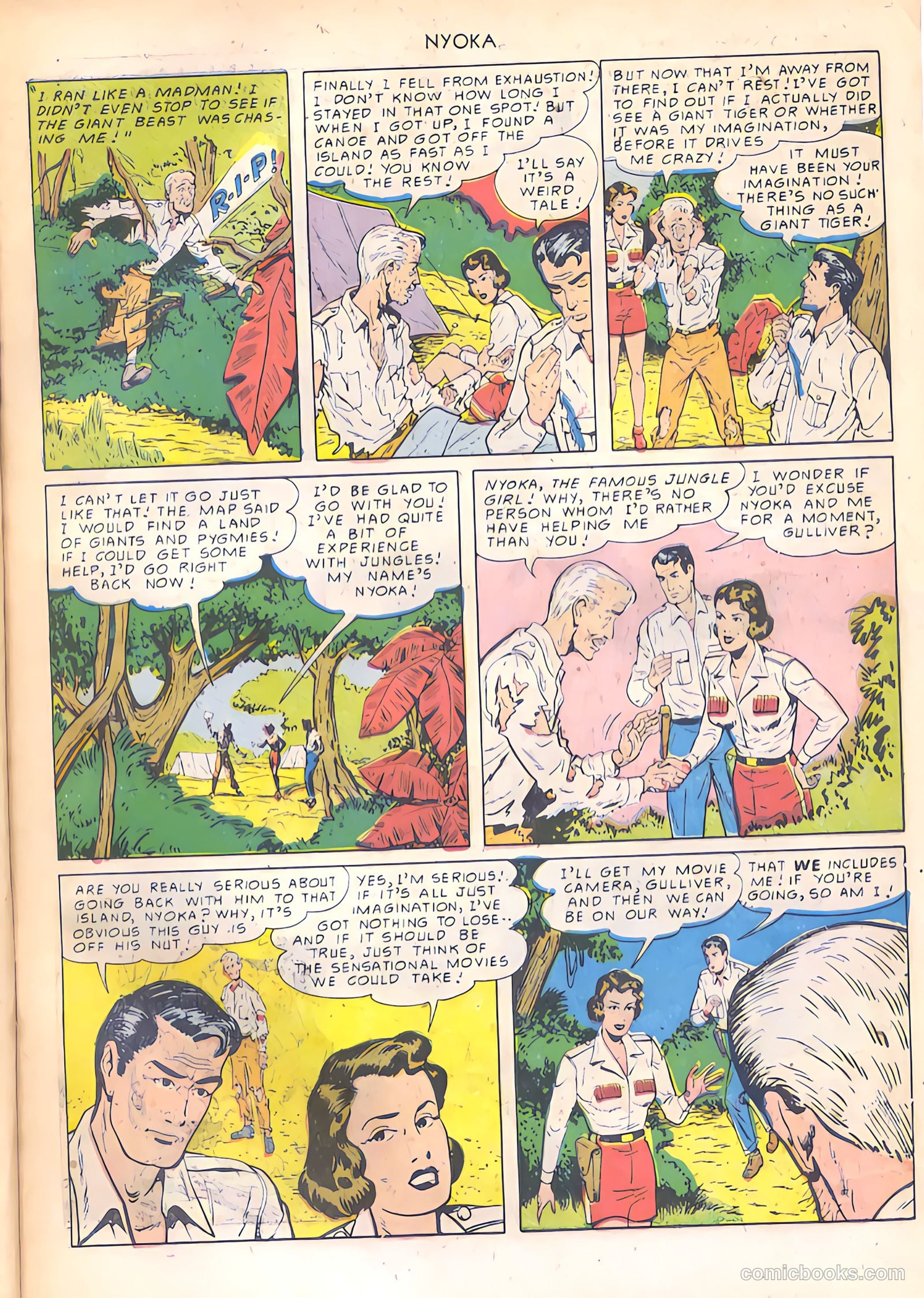 Nyoka the Jungle Girl #46 (1950) — page 7 of 52