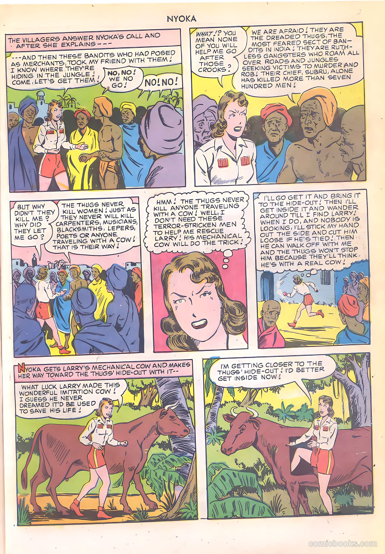Nyoka the Jungle Girl #49 (1950) — page 7 of 52