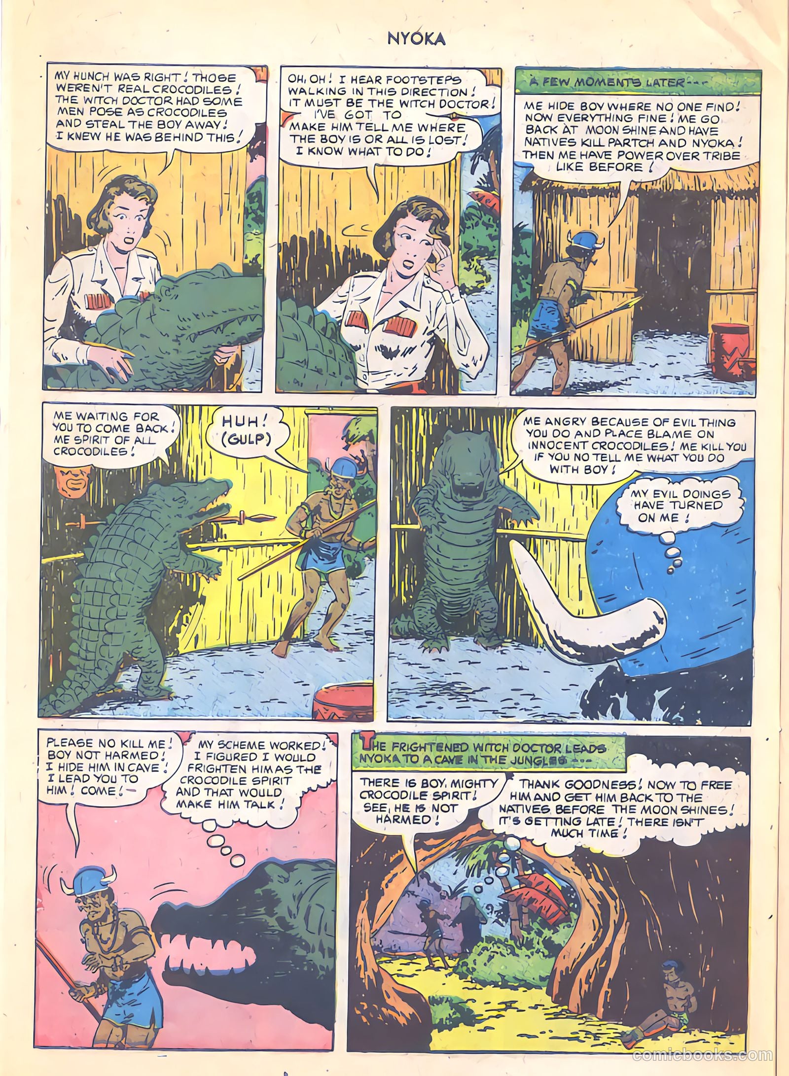 Nyoka the Jungle Girl #51 (1950) — page 22 of 52