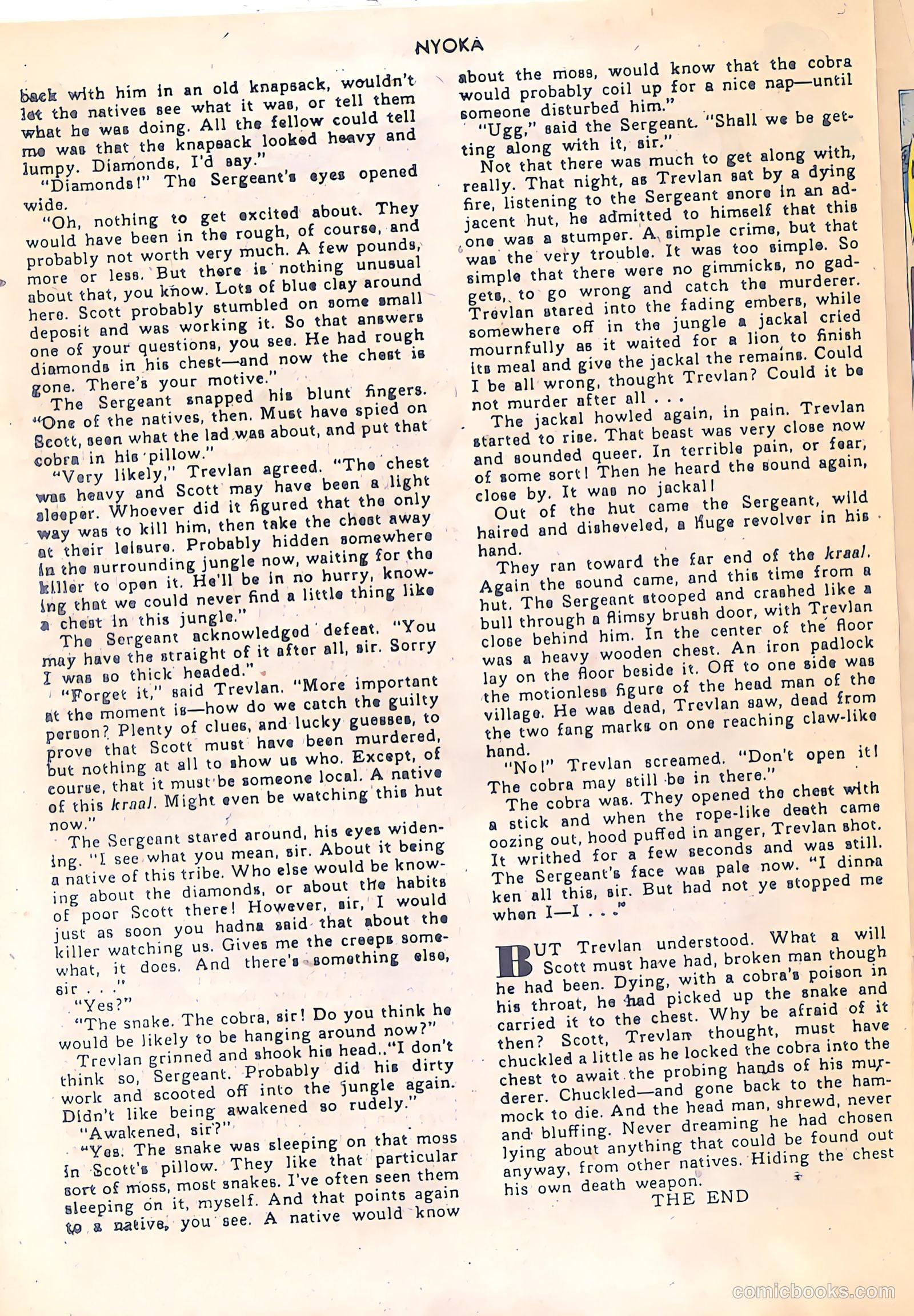 Nyoka the Jungle Girl #54 (1951) — page 34 of 52