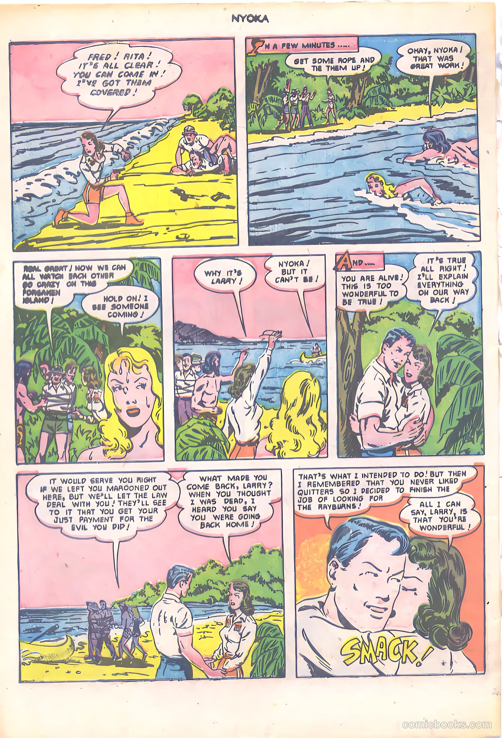 Nyoka the Jungle Girl #55 (1951) — page 34 of 36