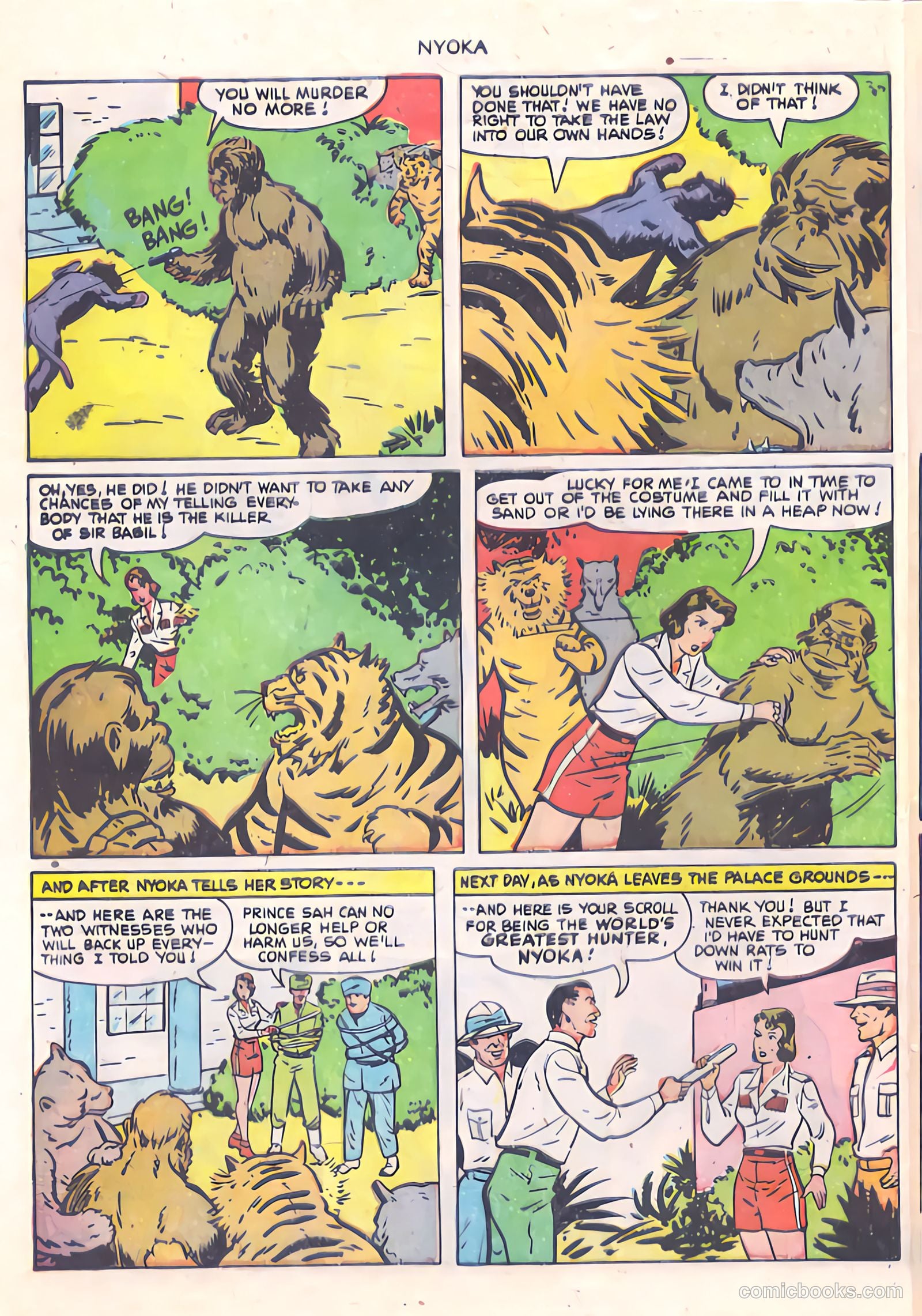 Nyoka the Jungle Girl #58 (1951) — page 32 of 36