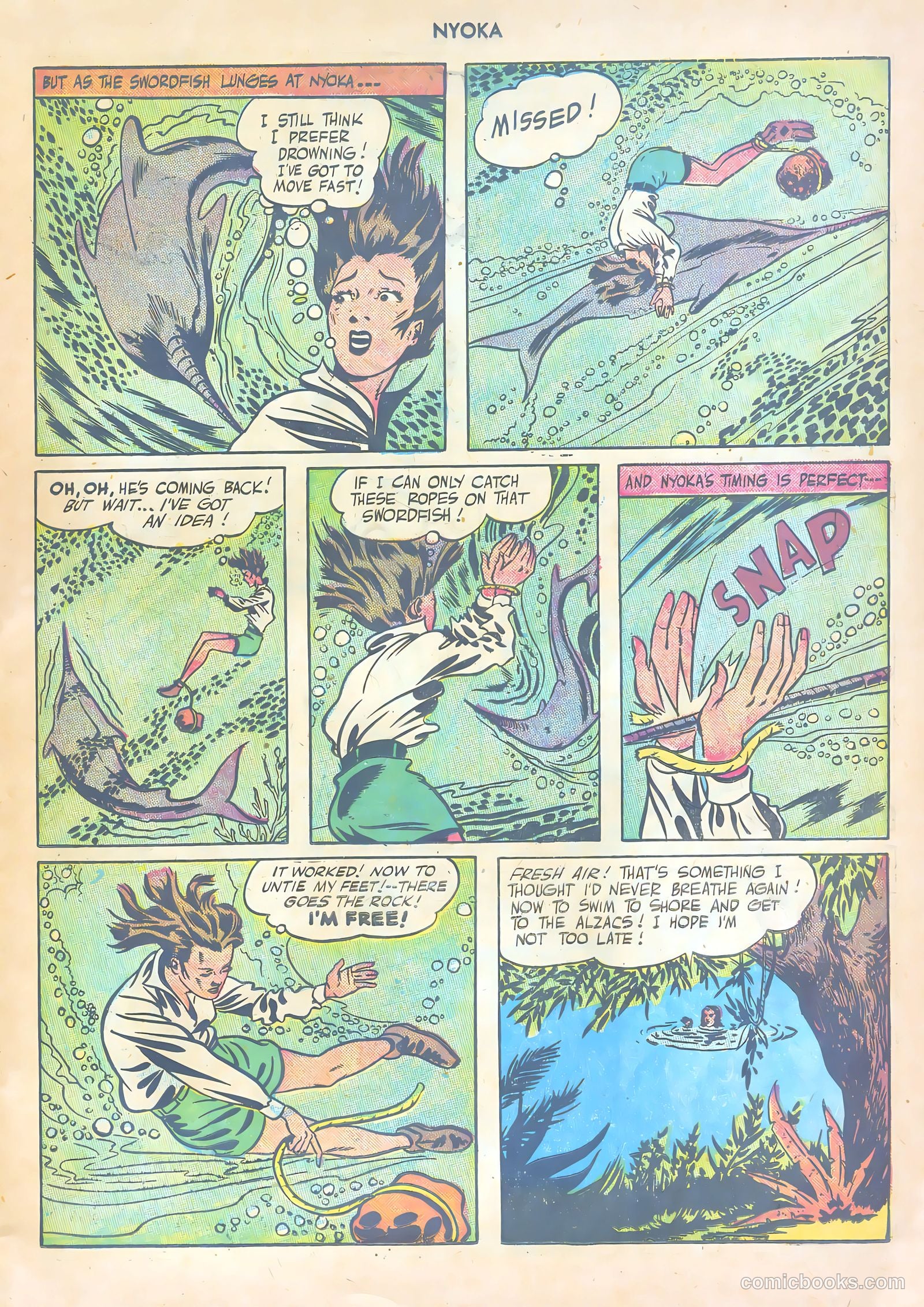 Nyoka the Jungle Girl #6 (1947) — page 15 of 52