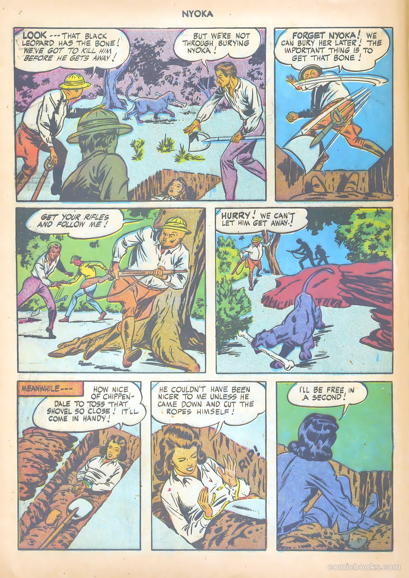 Nyoka the Jungle Girl #6 (1947) — page 44 of 52