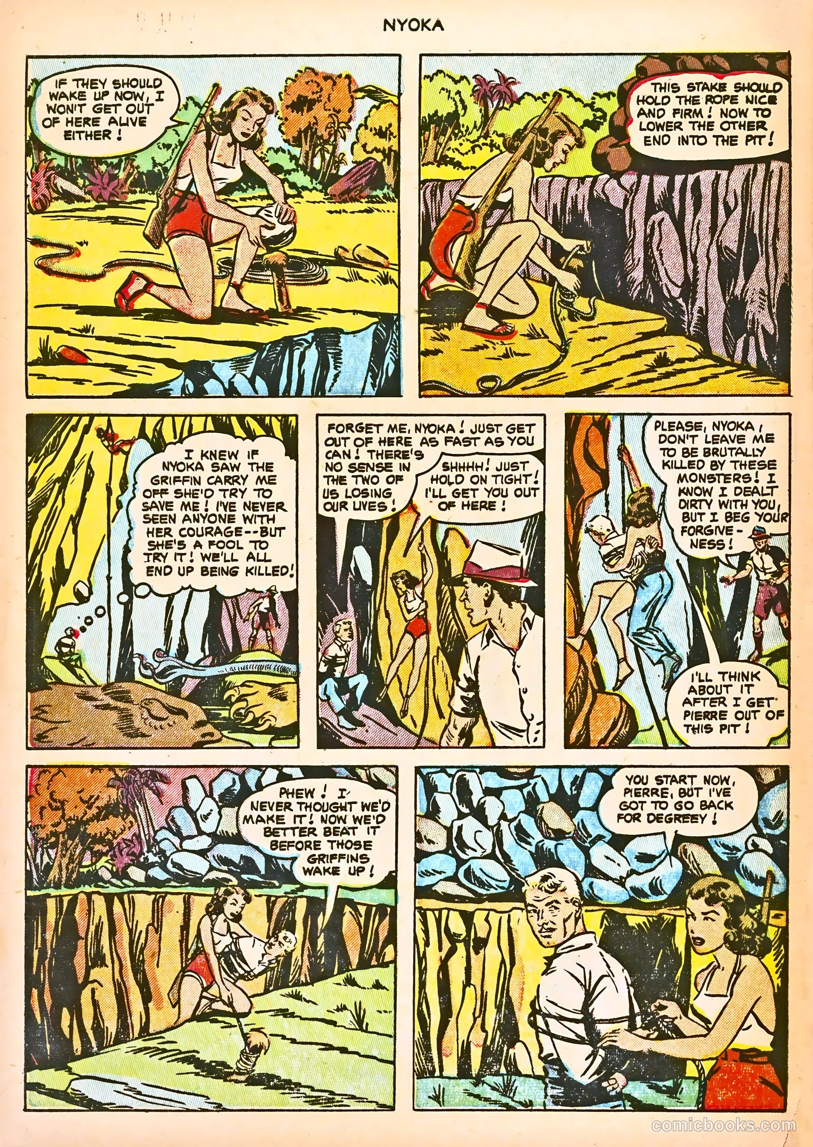 Nyoka the Jungle Girl #75 (1953) — page 28 of 36