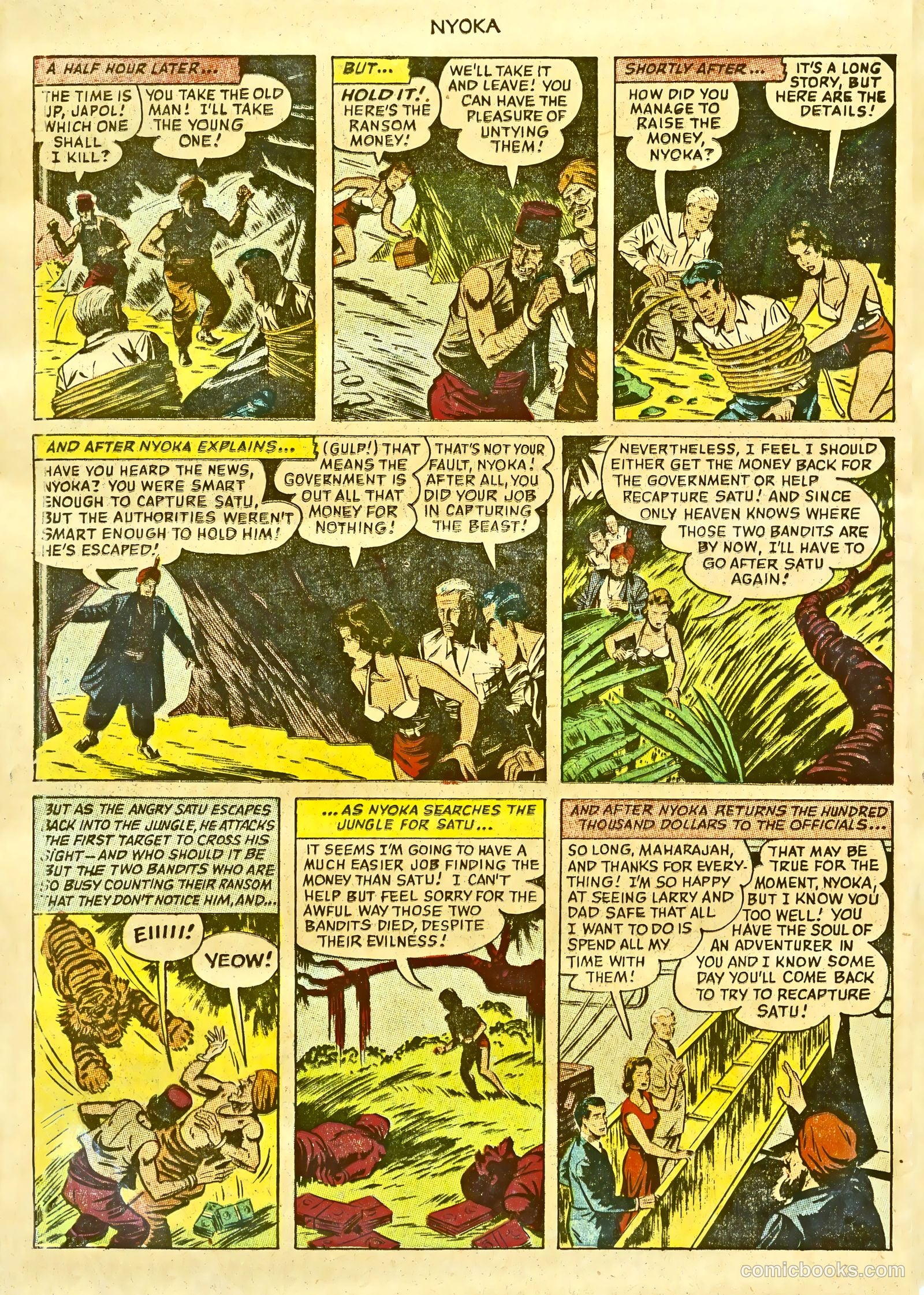 Nyoka the Jungle Girl #77 (1953) — page 34 of 36