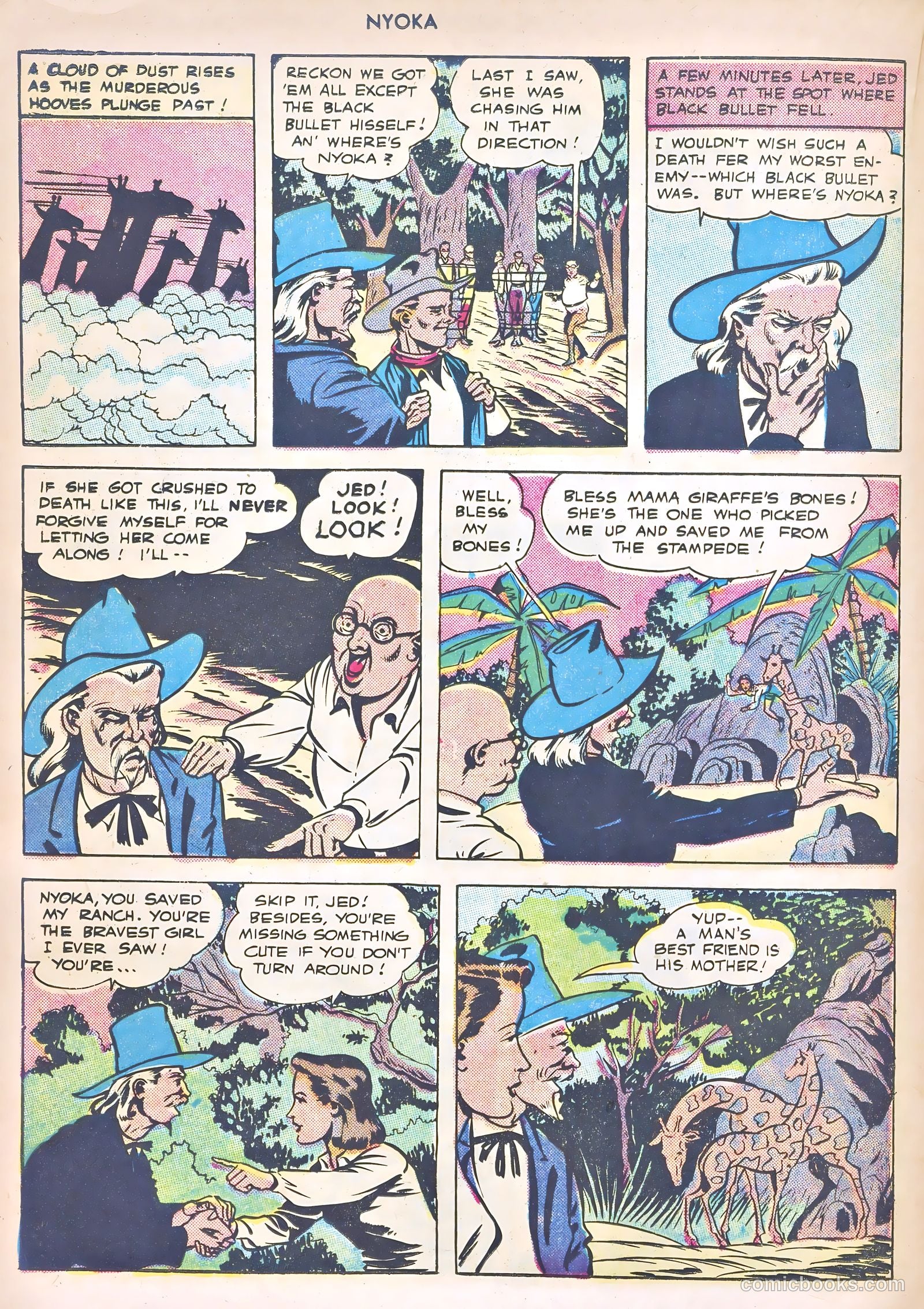 Nyoka the Jungle Girl #8 (1947) — page 22 of 53