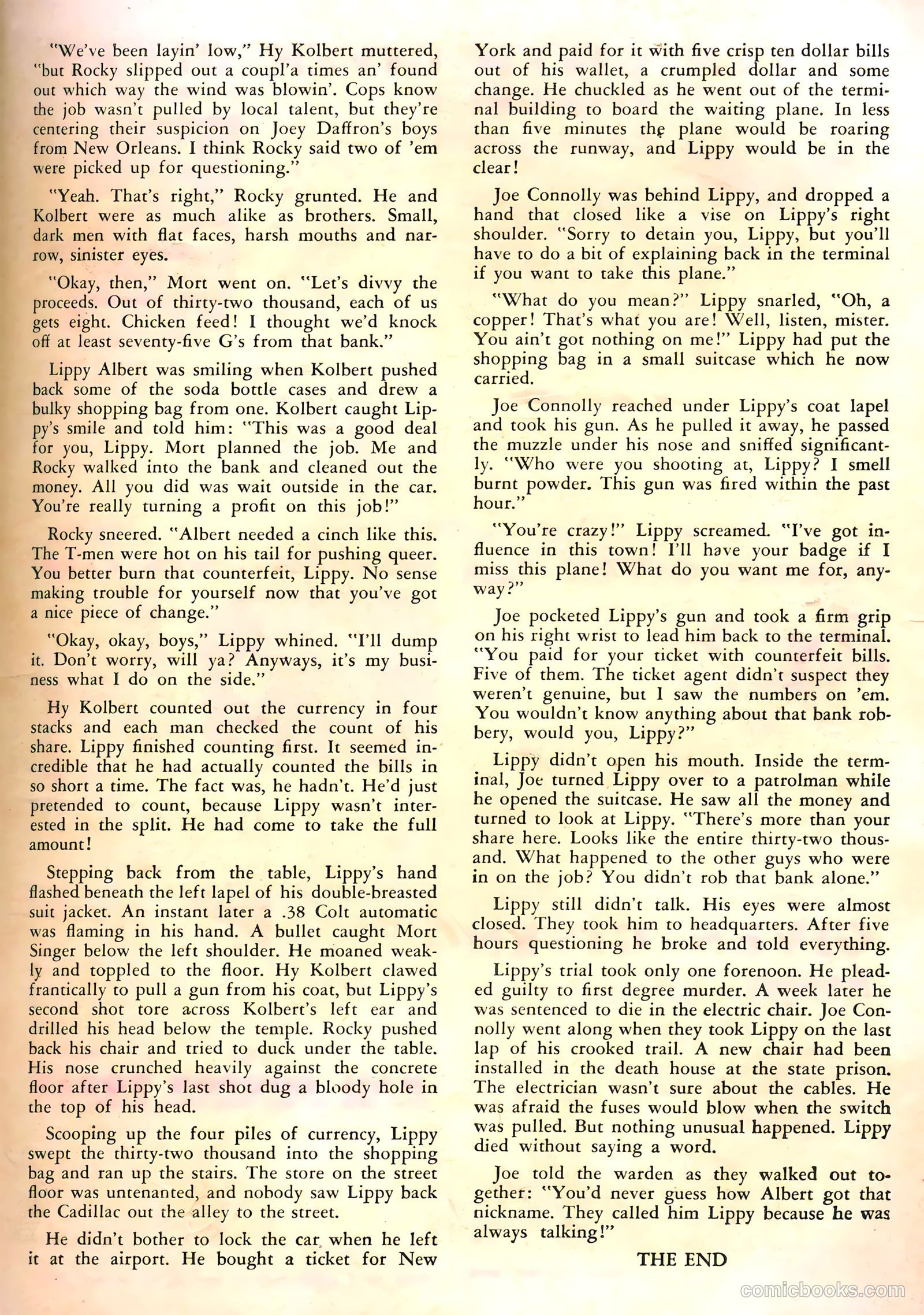 Authentic Police Cases #11 (1951) — page 35 of 36