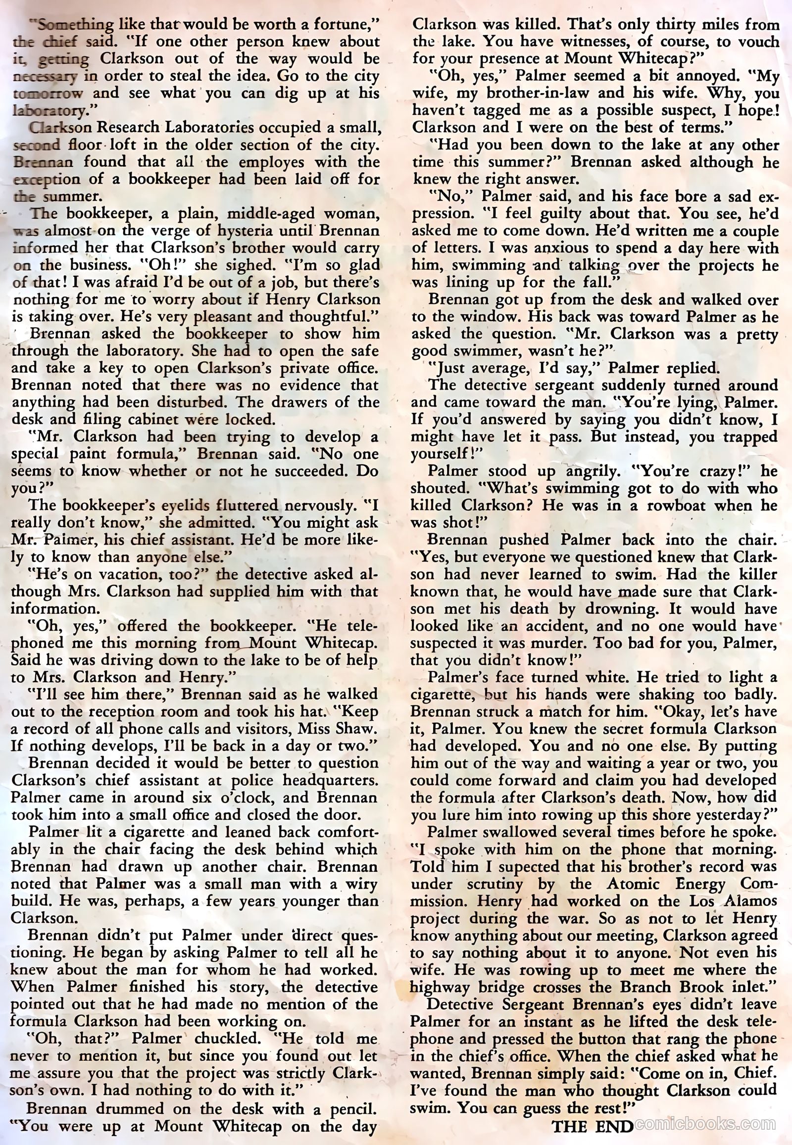 Authentic Police Cases #14 (1951) — page 35 of 36