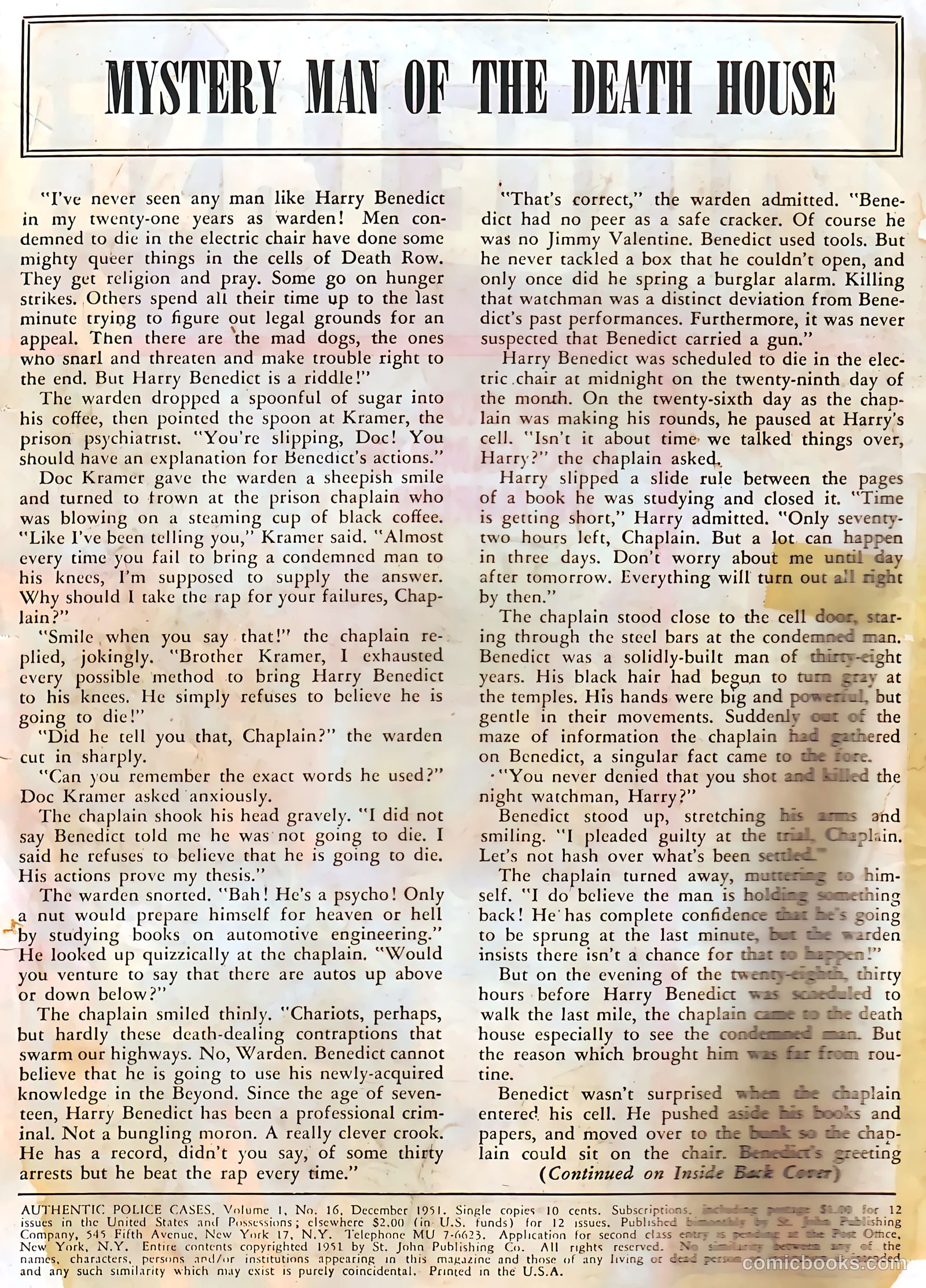 Authentic Police Cases #16 (1951) — page 2 of 36