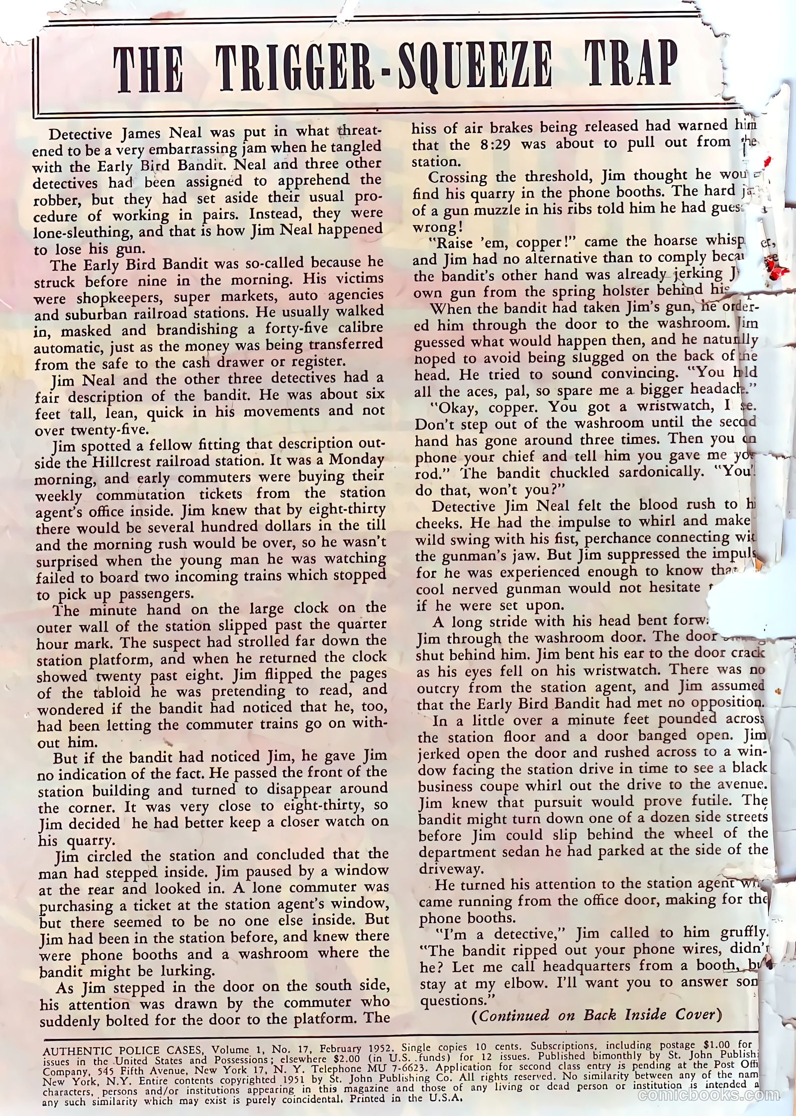 Authentic Police Cases #17 (1952) — page 3 of 37