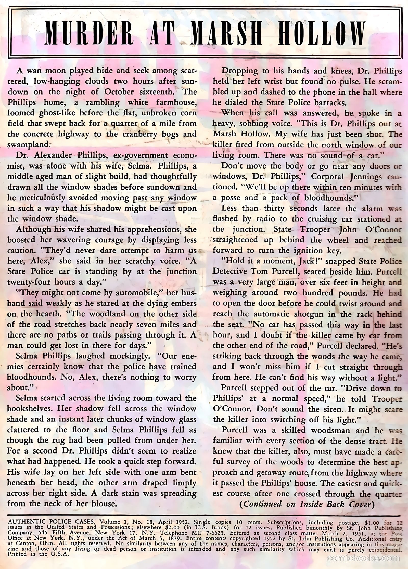 Authentic Police Cases #18 (1952) — page 2 of 36