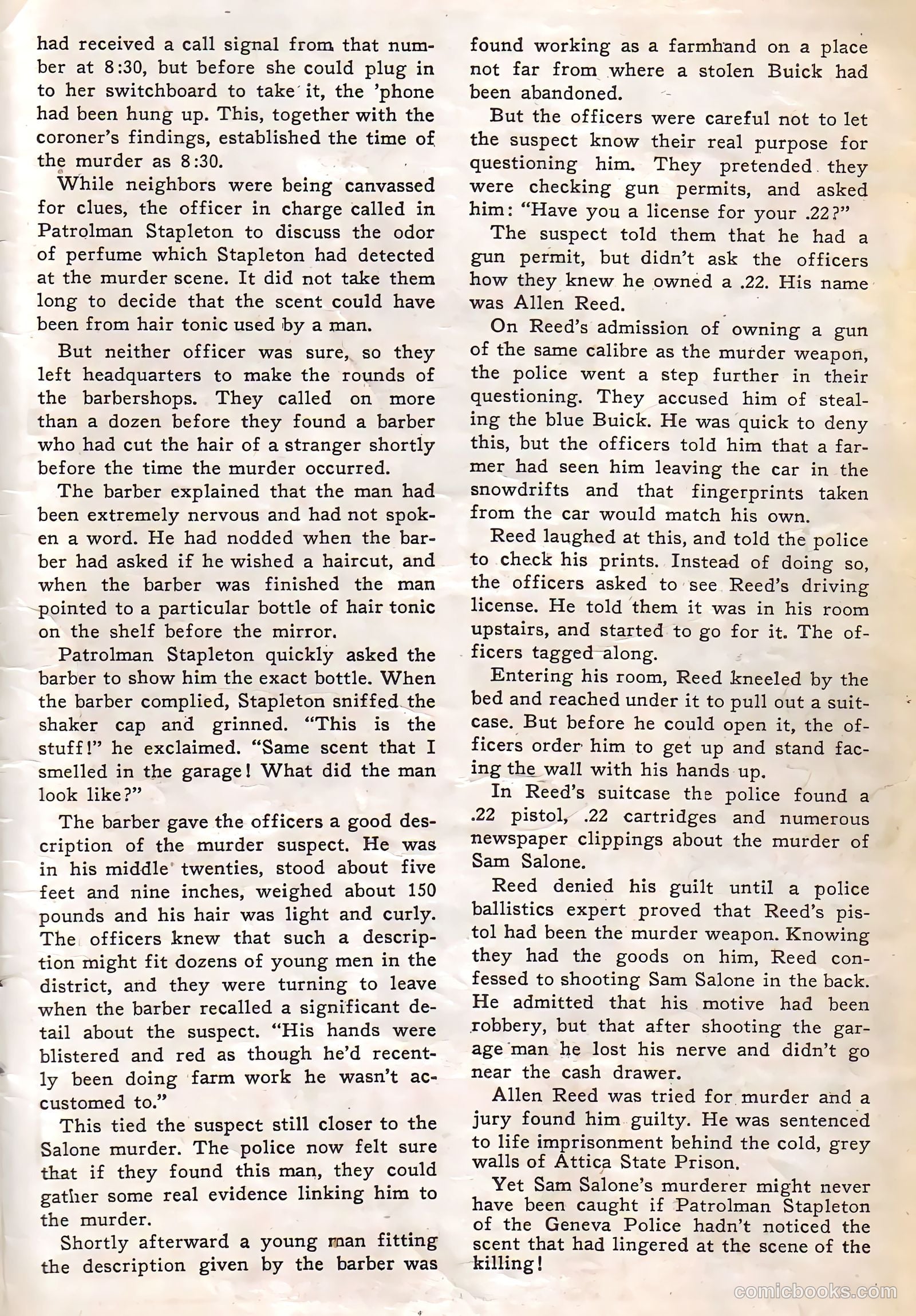 Authentic Police Cases #2 (1948) — page 35 of 36