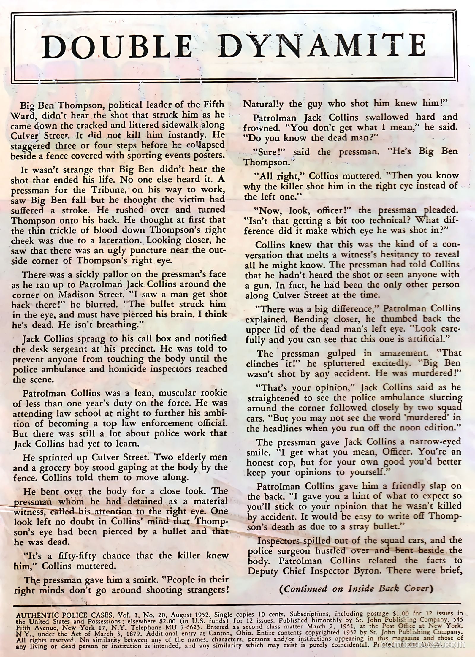 Authentic Police Cases #20 (1952) — page 2 of 37