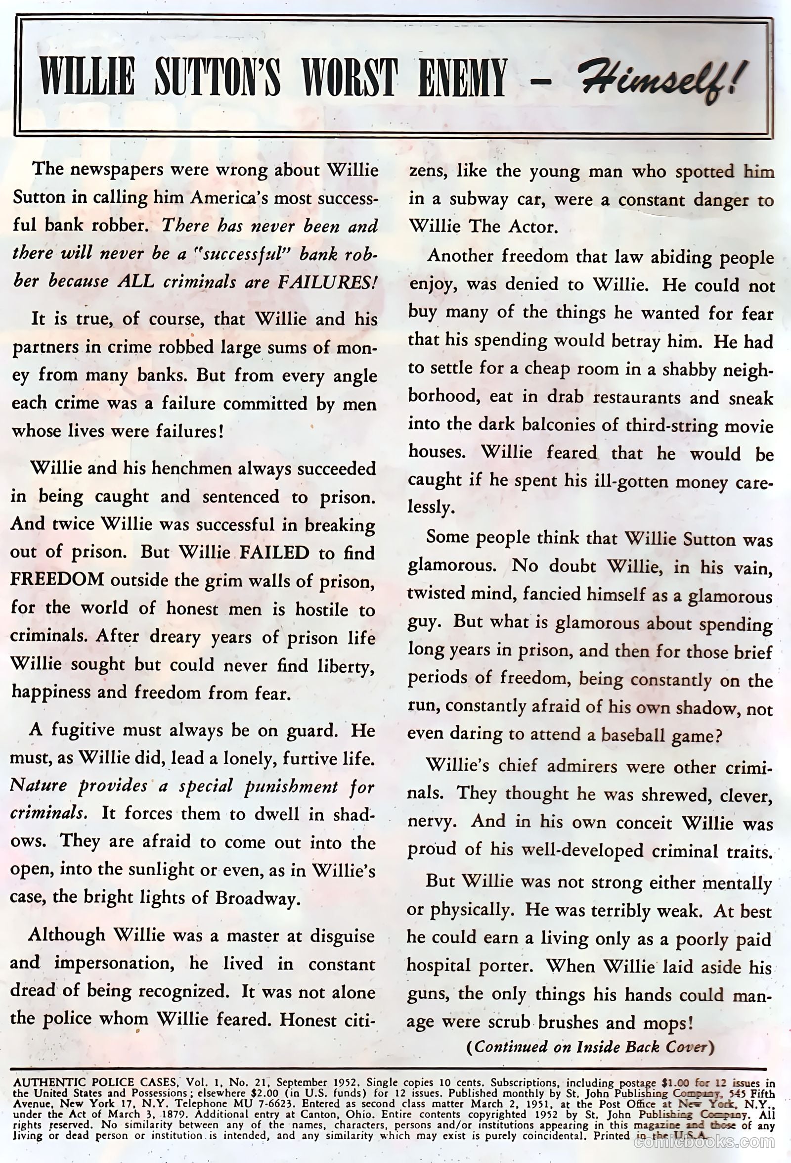 Authentic Police Cases #21 (1952) — page 2 of 36
