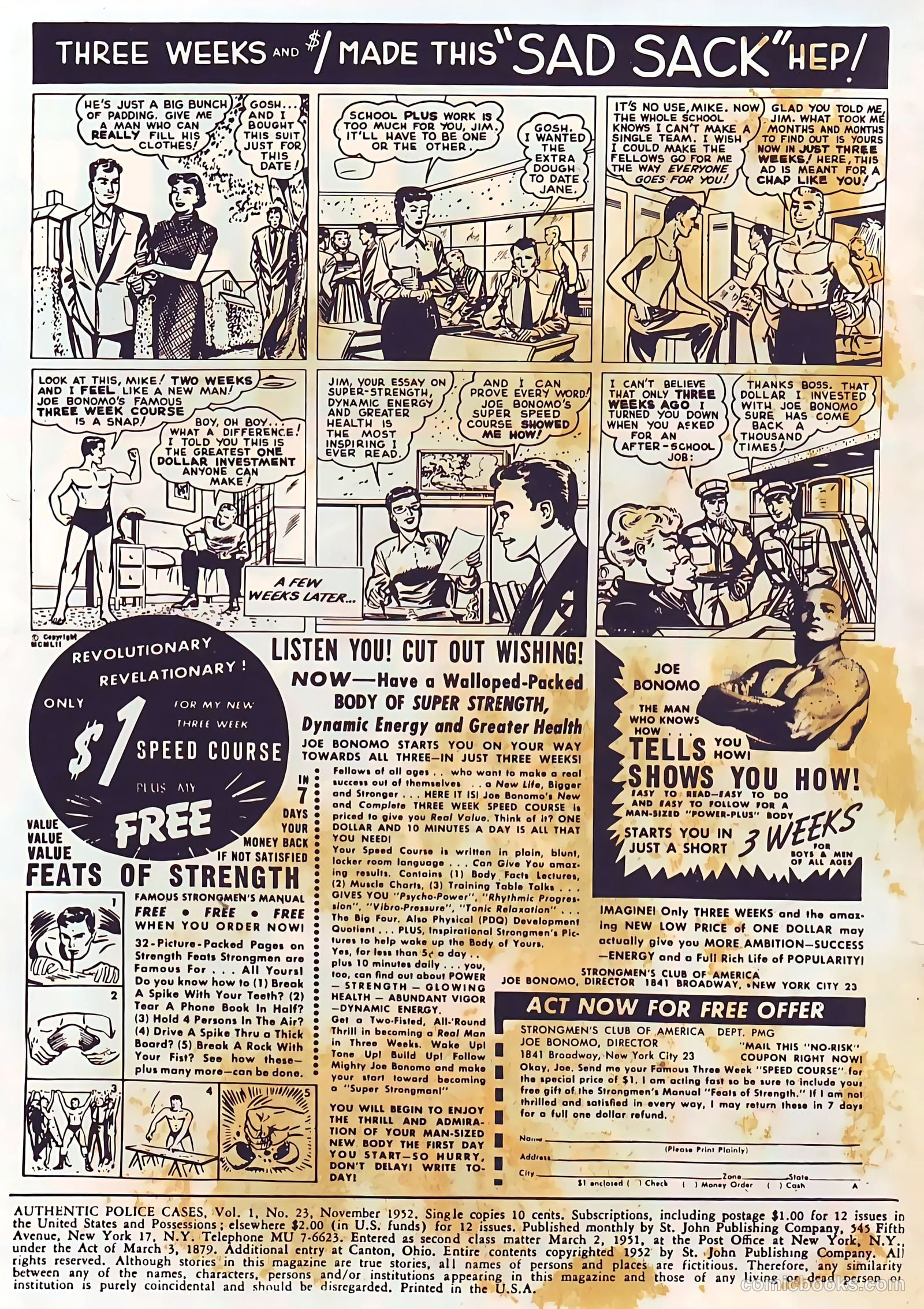 Authentic Police Cases #23 (1952) — page 2 of 36