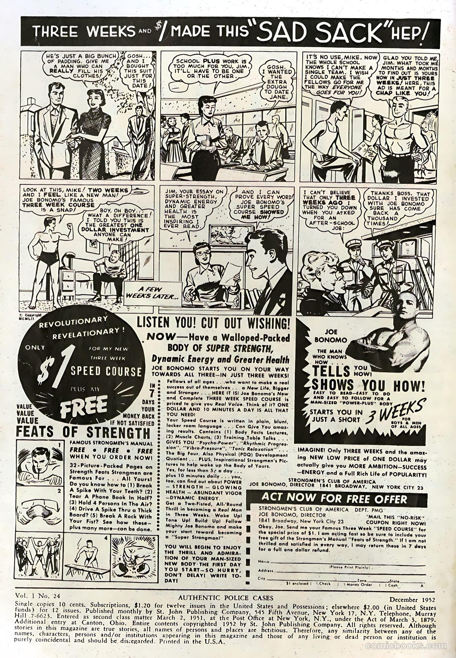 Authentic Police Cases #24 (1952) — page 2 of 36
