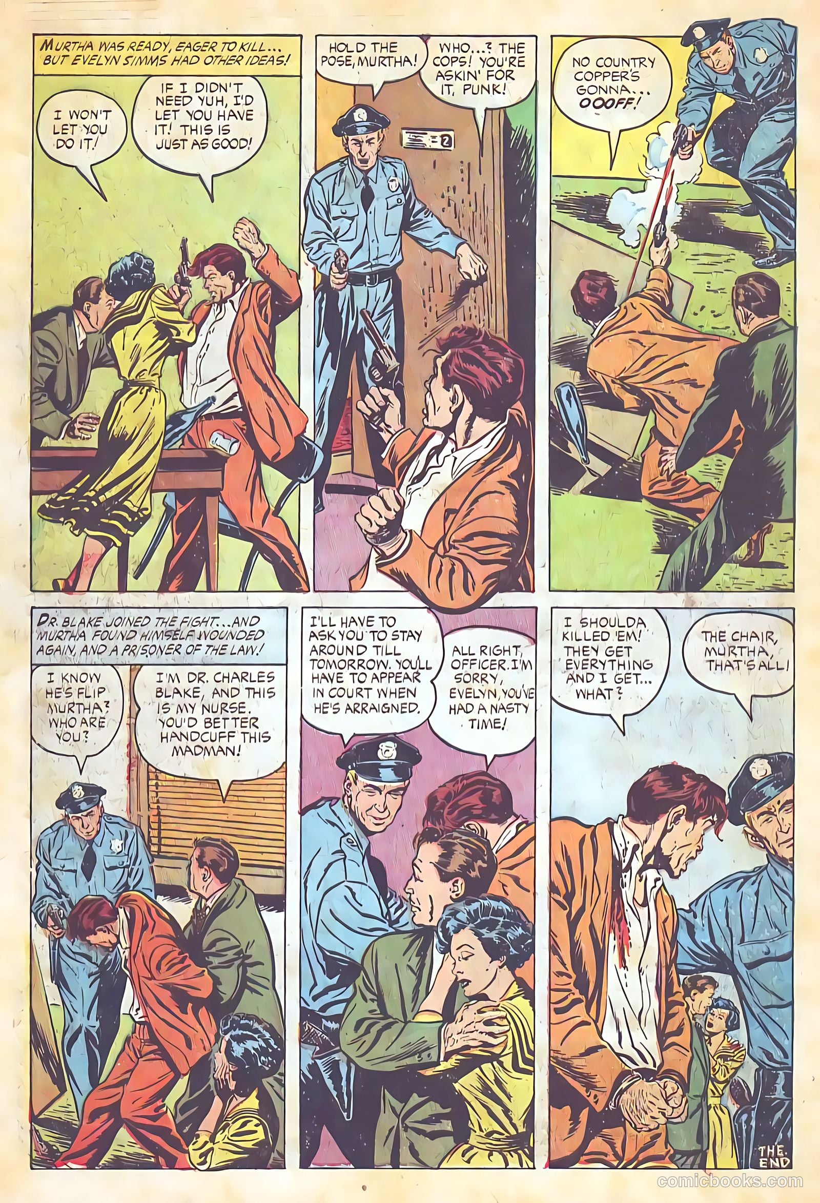 Authentic Police Cases #33 (1954) — page 34 of 36