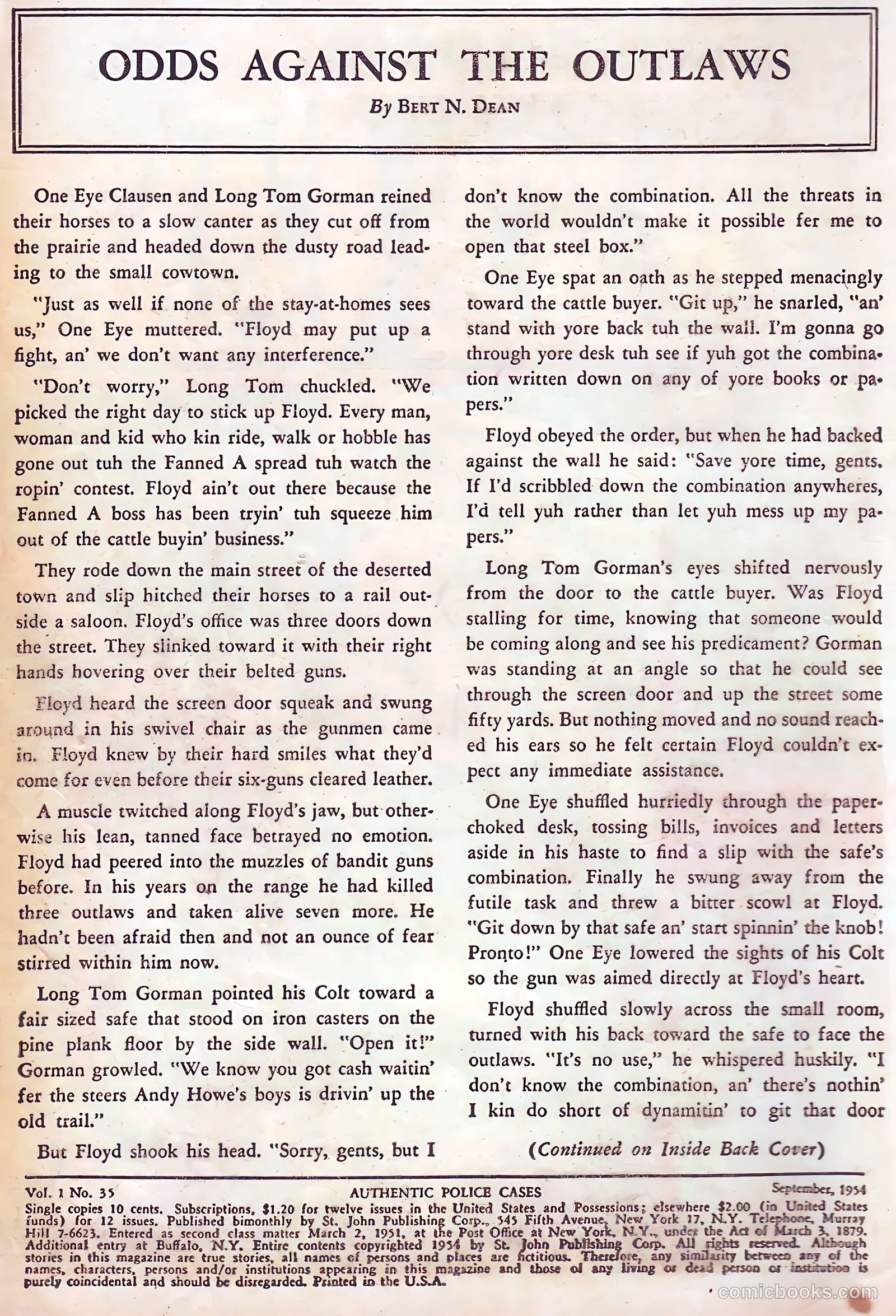 Authentic Police Cases #35 (1954) — page 2 of 36