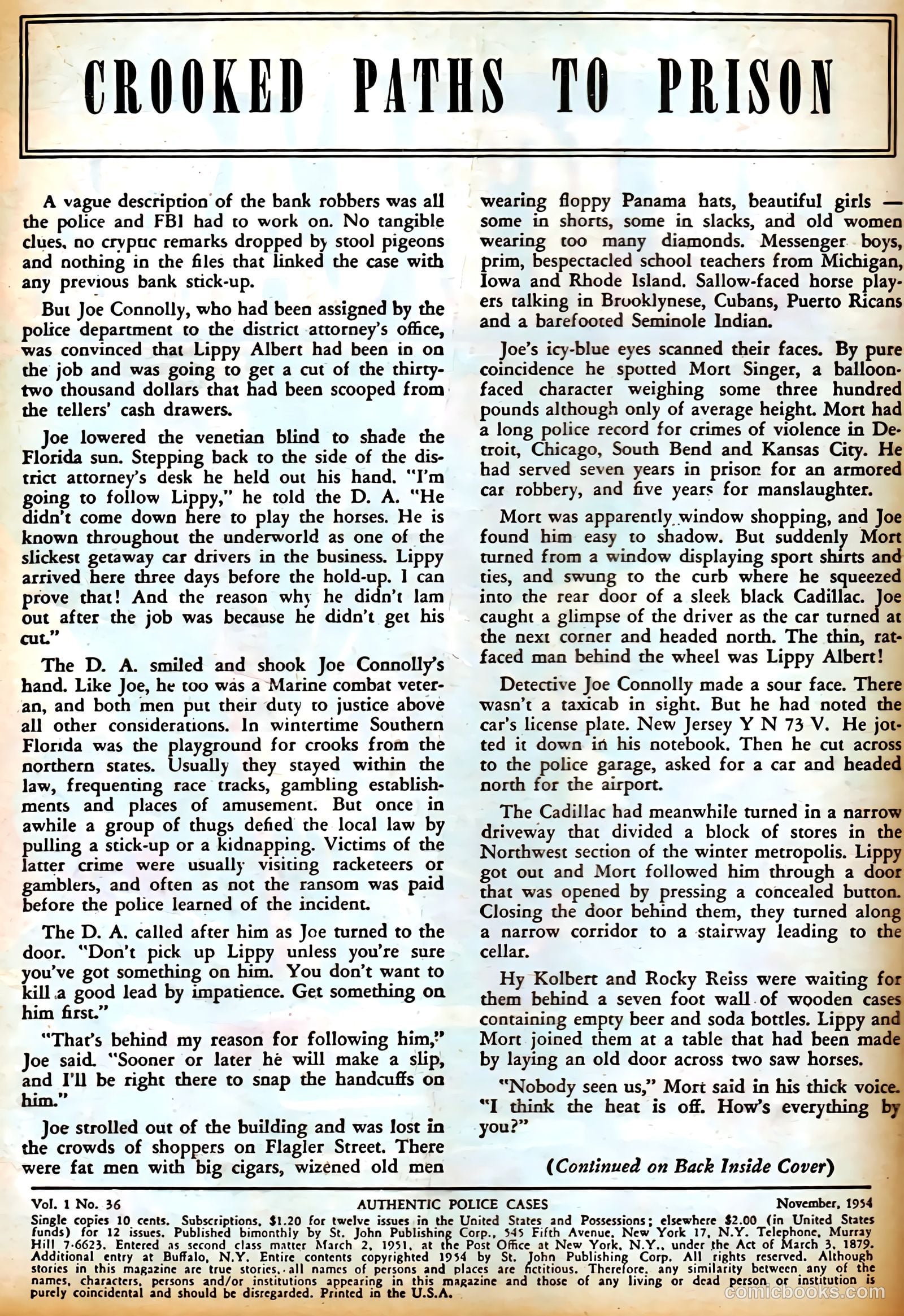 Authentic Police Cases #36 (1954) — page 2 of 36