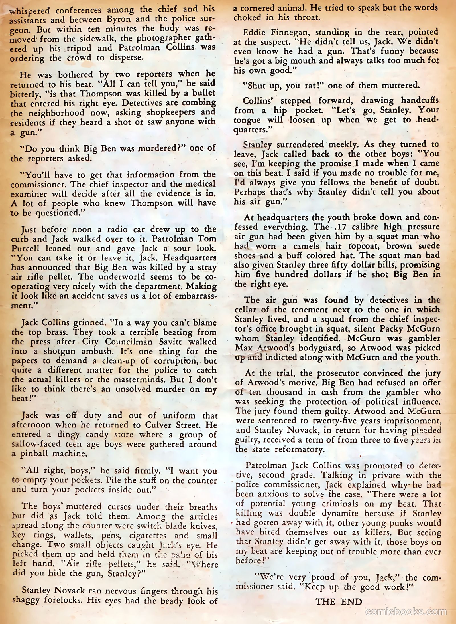 Authentic Police Cases #38 (1955) — page 35 of 36