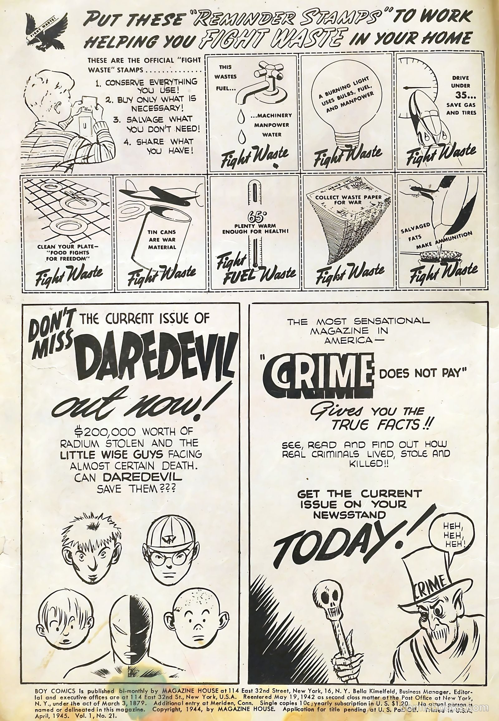 Oh Boy! Comics #21 (1945) — page 2 of 52