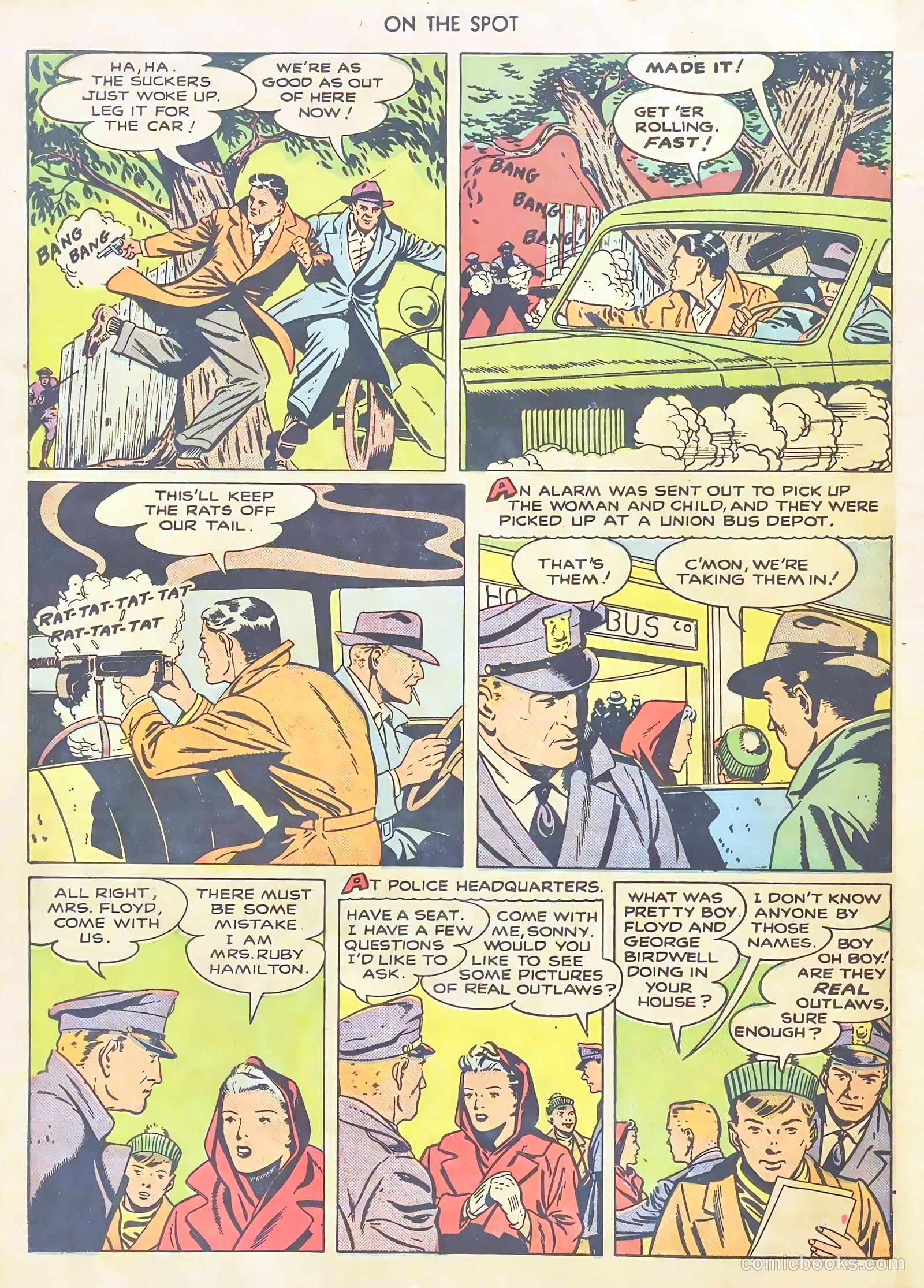 On the Spot #1 (1948) — page 36 of 52