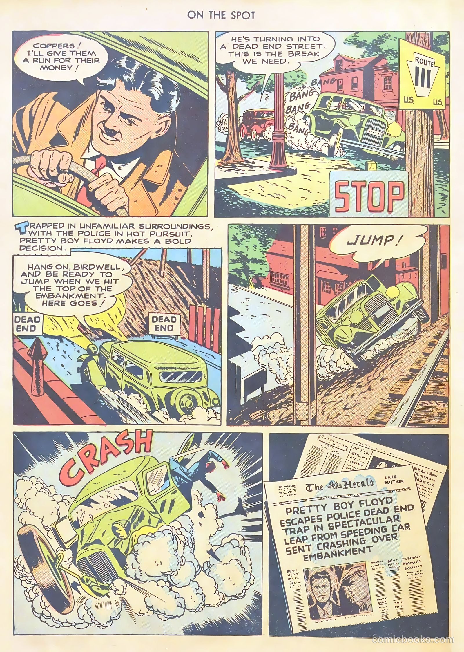 On the Spot #1 (1948) — page 38 of 52