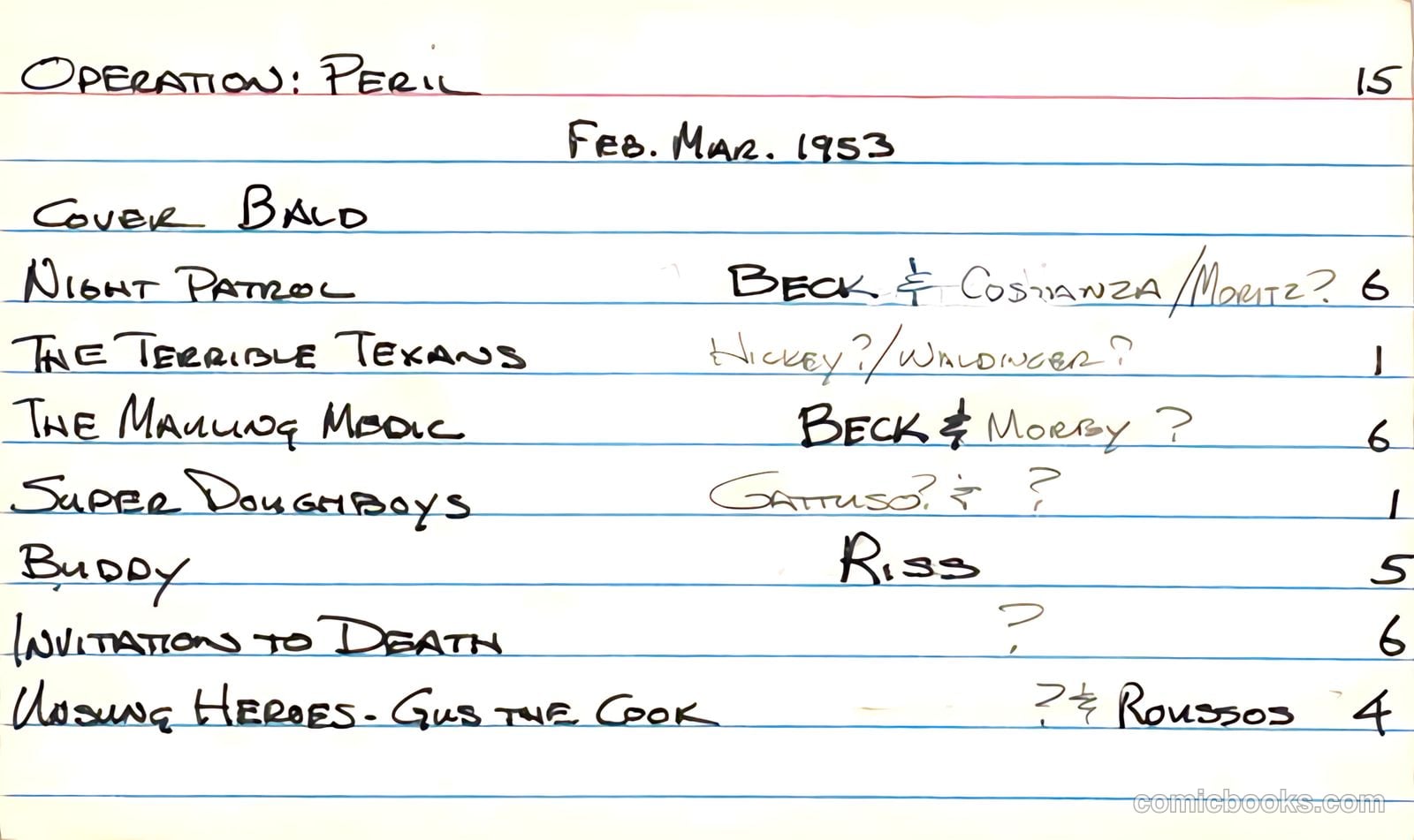 Operation: Peril #15