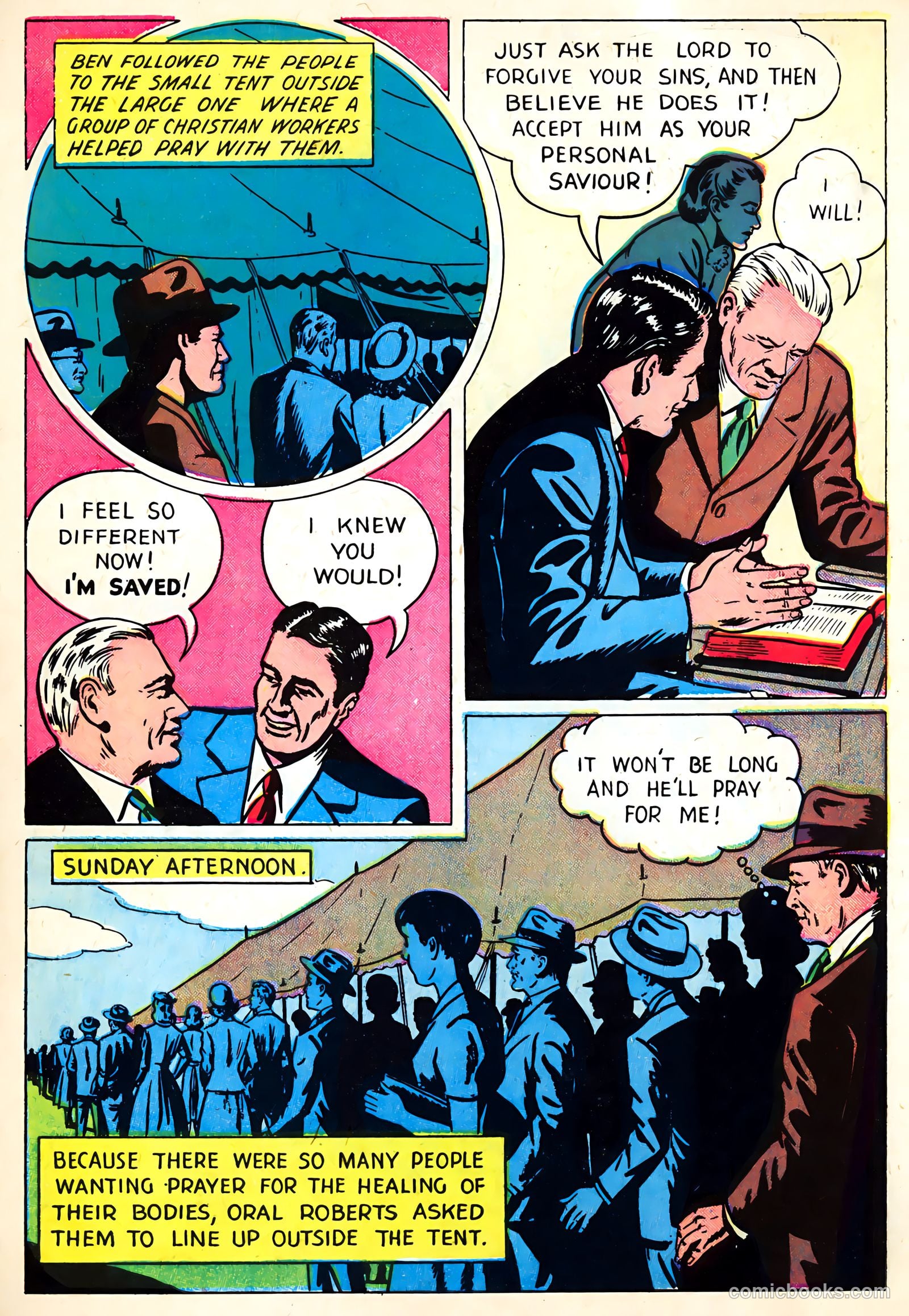 Oral Roberts' True Stories #102 (1956) — page 31 of 36