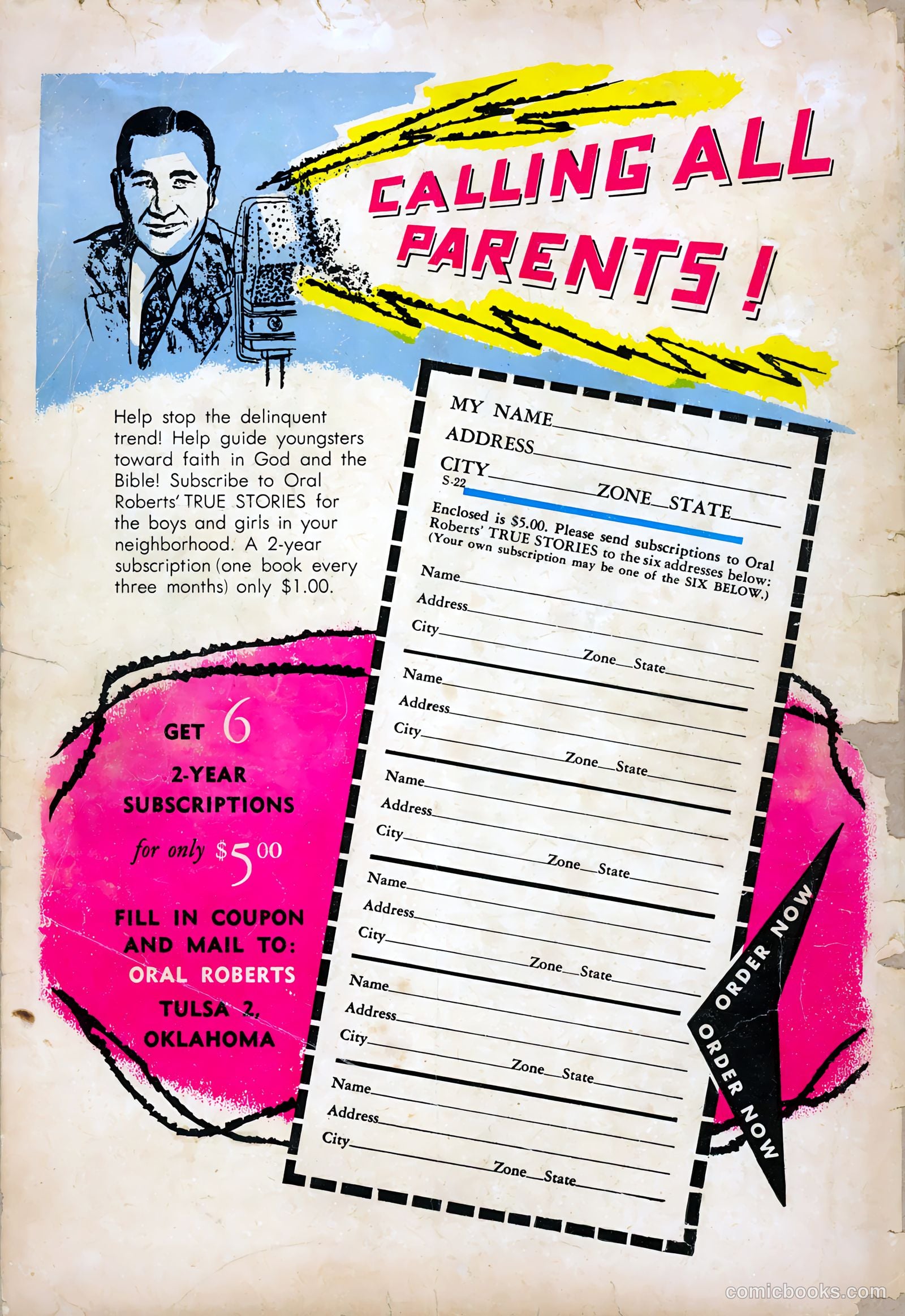Oral Roberts' True Stories #102 (1956) — page 36 of 36