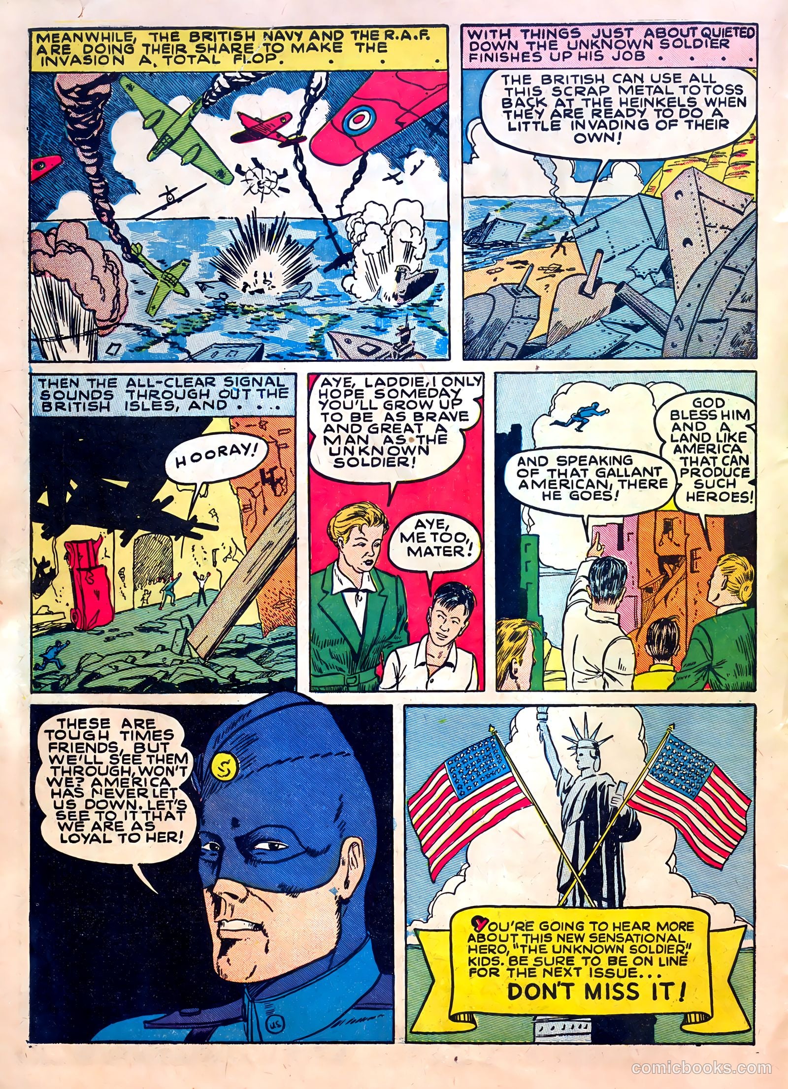 Our Flag Comics #1 (1941) — page 18 of 68
