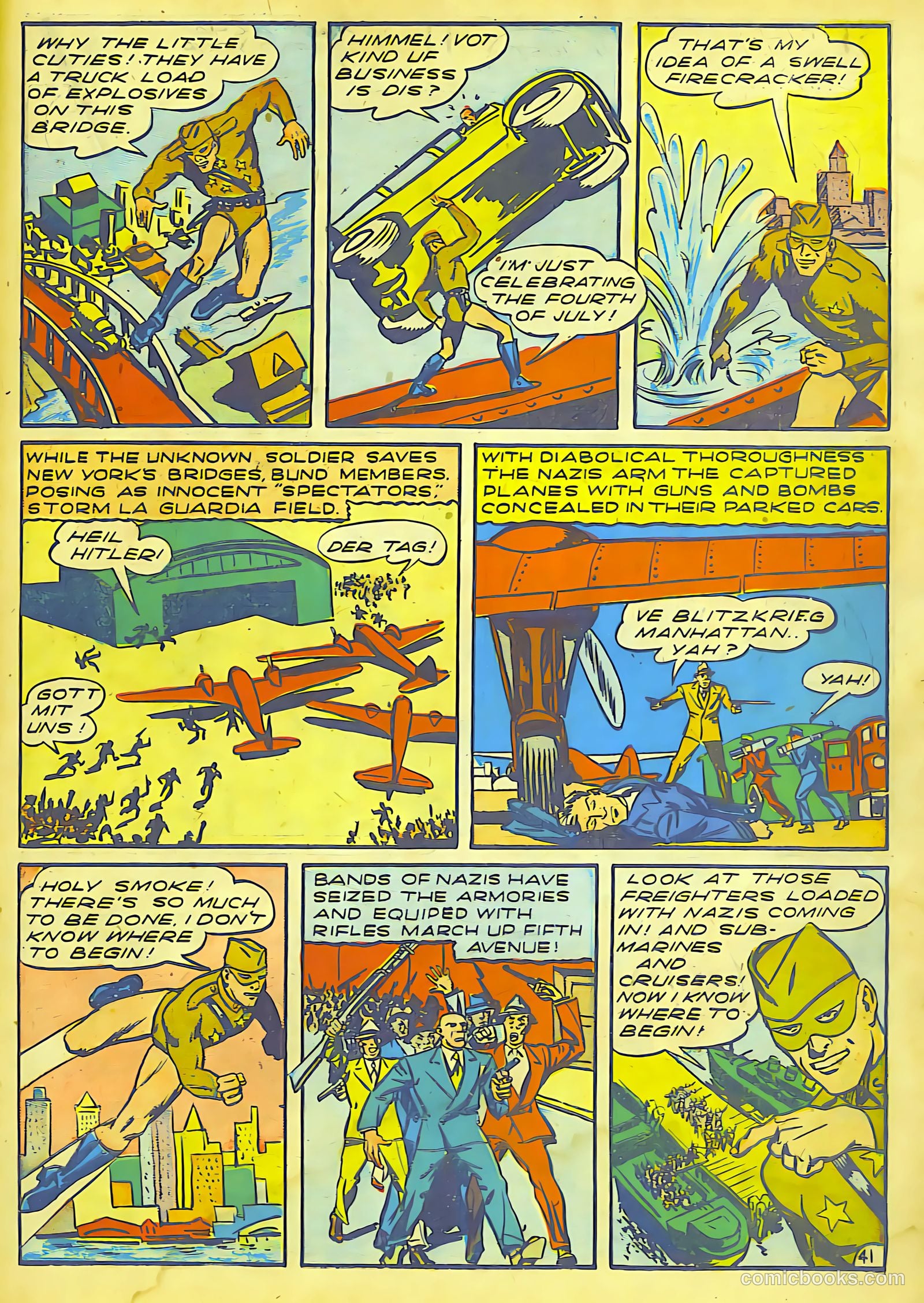 Our Flag Comics #3 (1941) — page 42 of 66