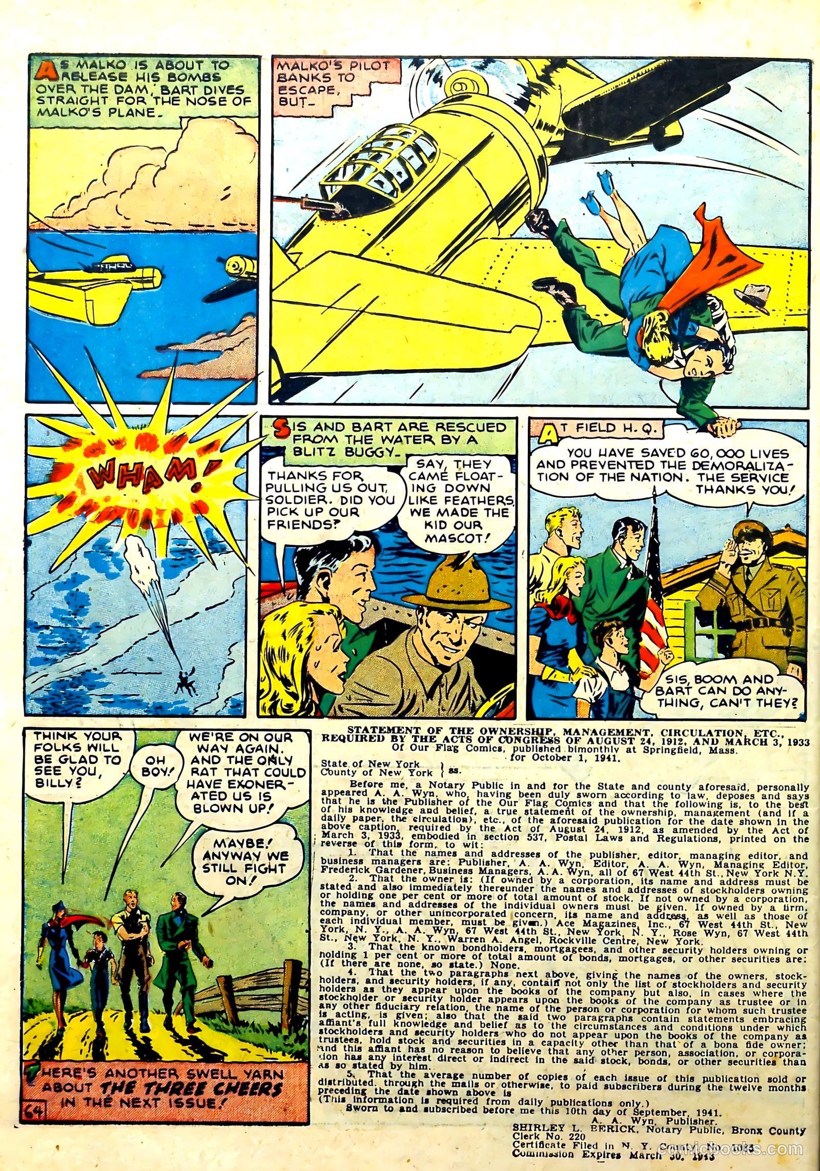 Our Flag Comics #4 (1942) — page 66 of 68