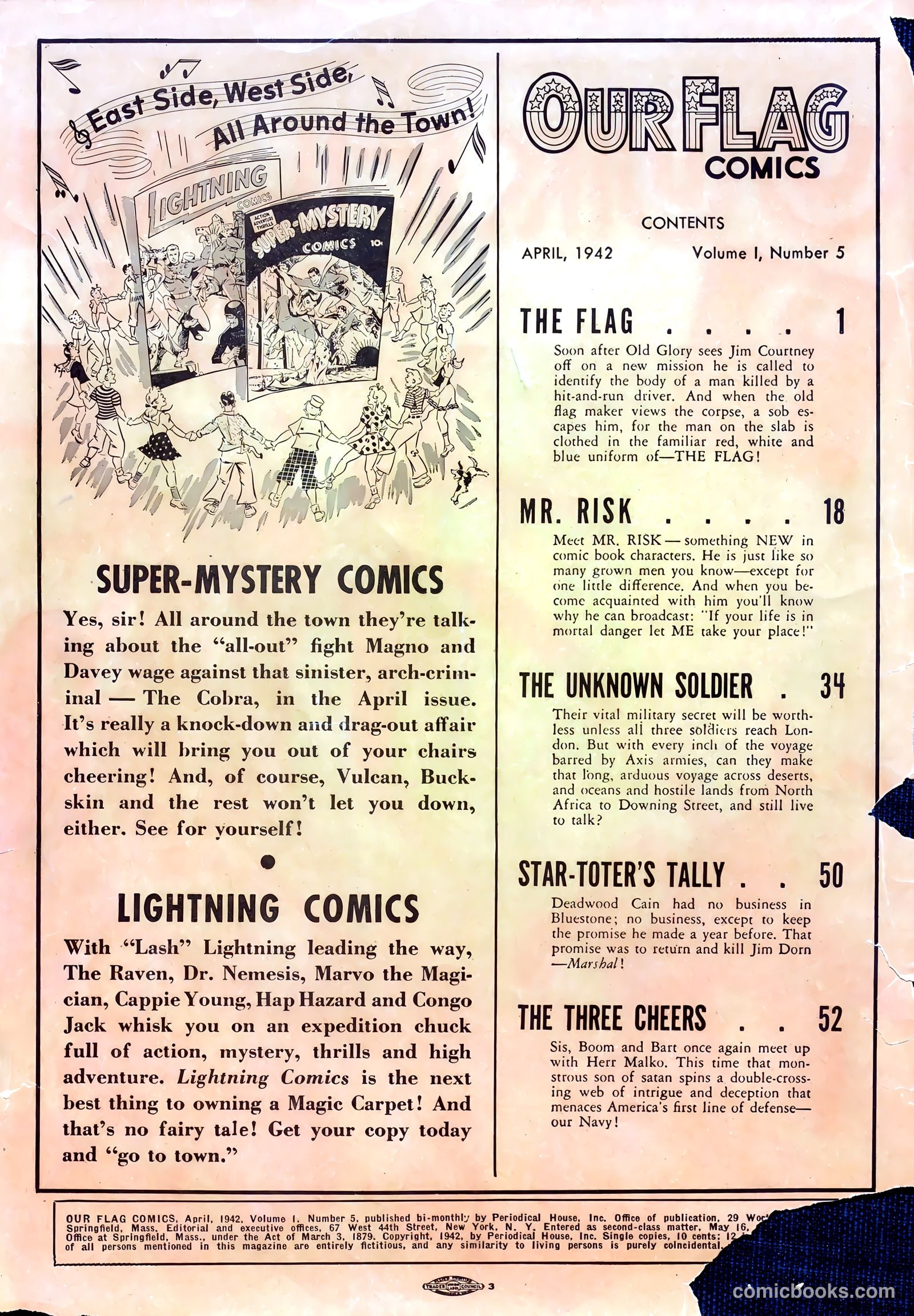 Our Flag Comics #5 (1942) — page 2 of 68