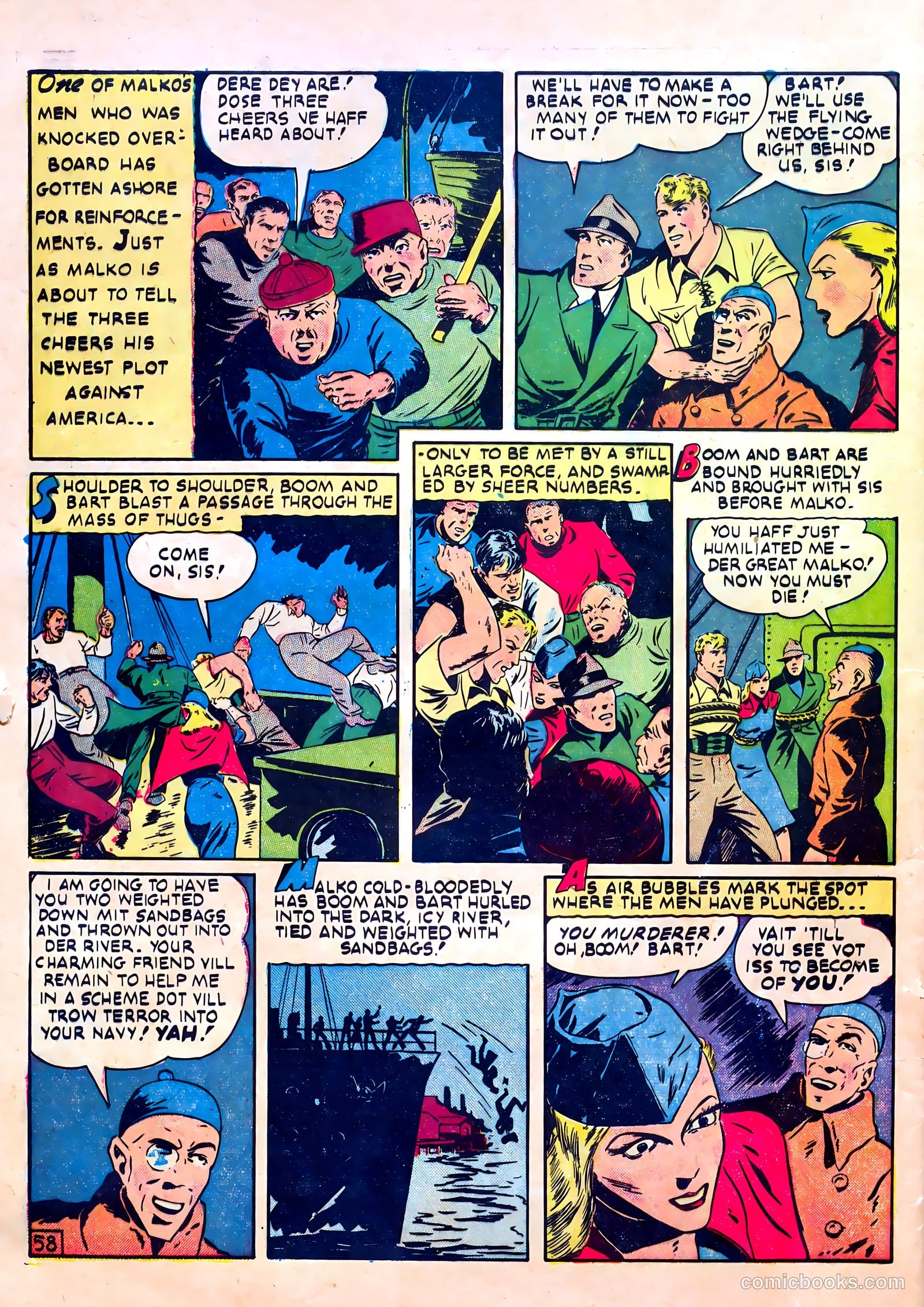Our Flag Comics #5 (1942) — page 60 of 68