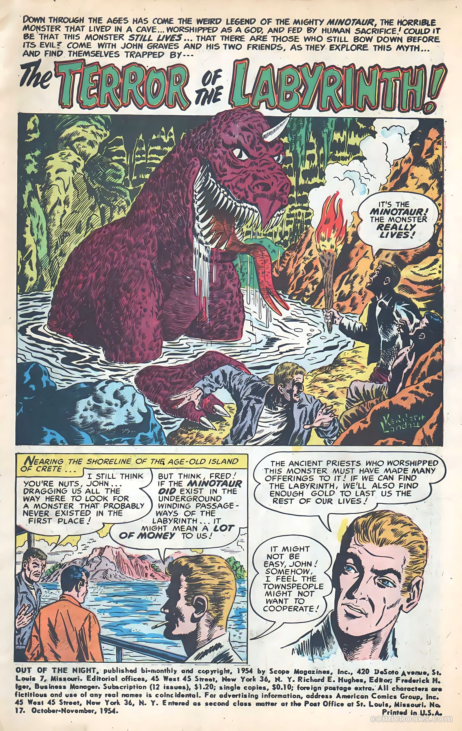 Out of the Night #17 (1954) — page 3 of 36