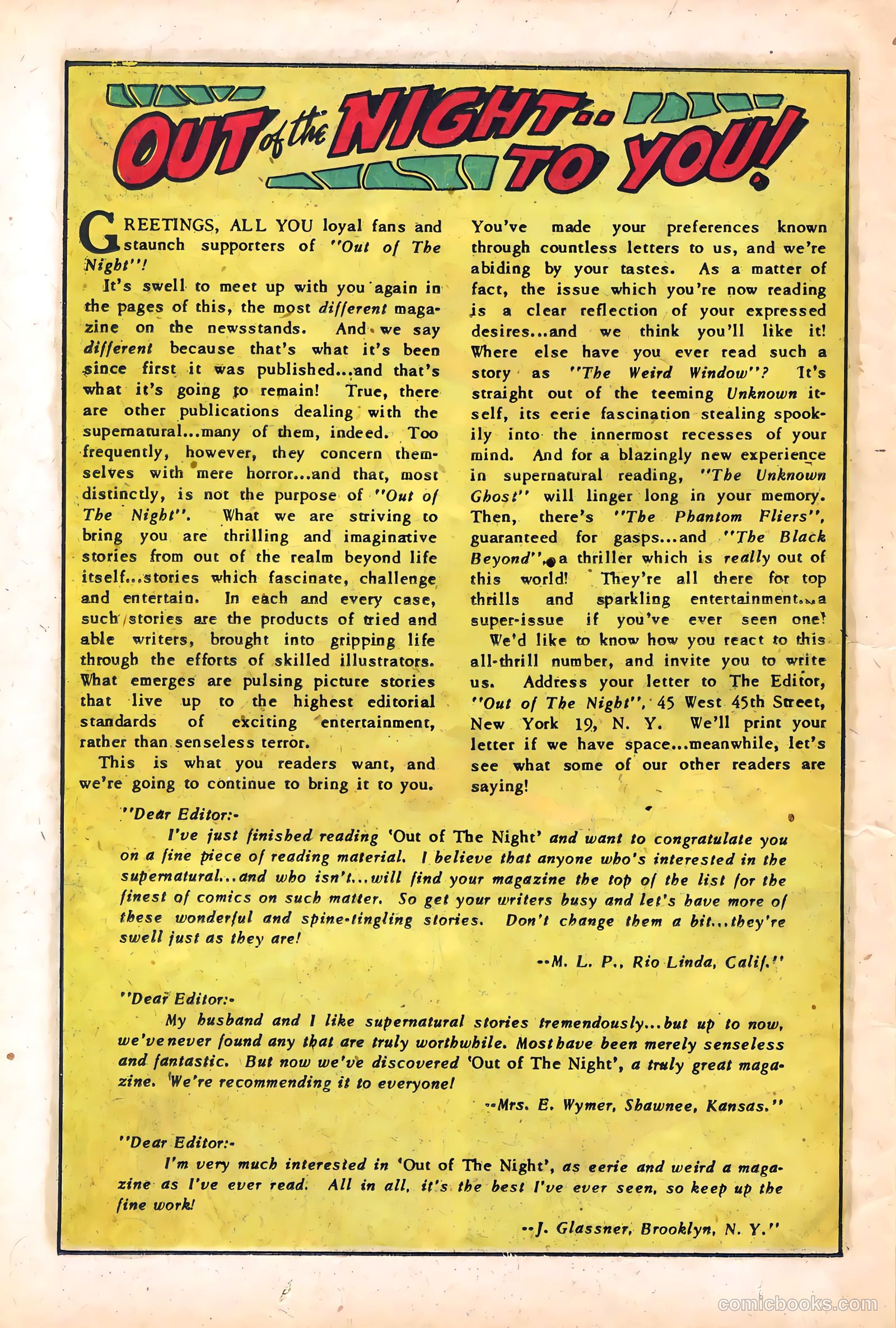 Out of the Night #4 (1952) — page 26 of 36