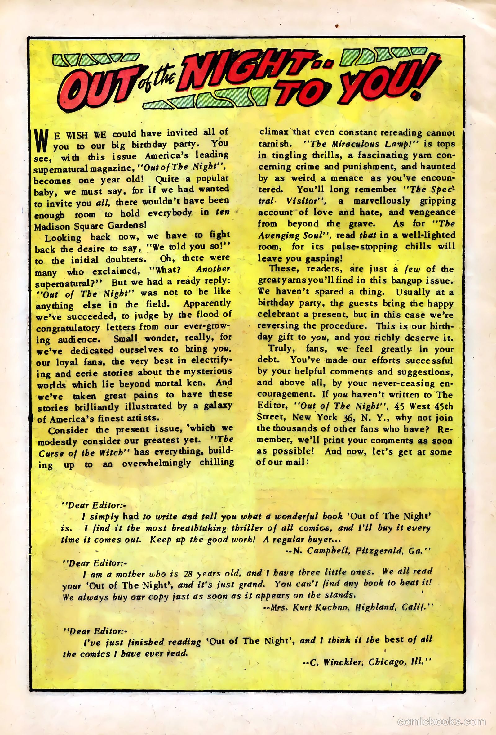 Out of the Night #7 (1953) — page 24 of 36