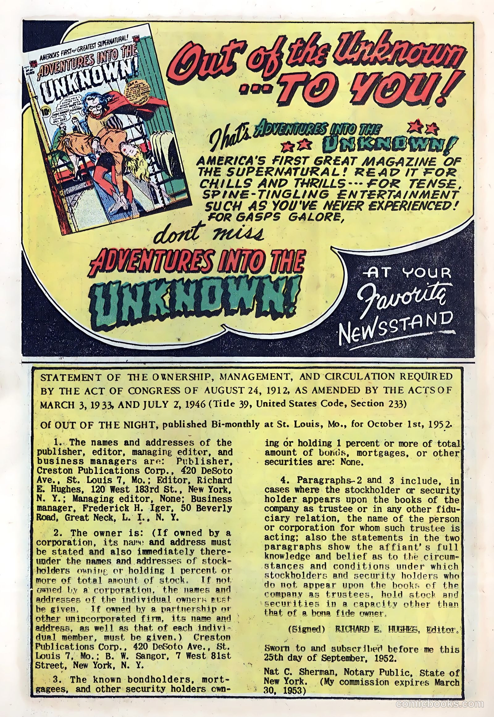 Out of the Night #8 (1953) — page 26 of 36