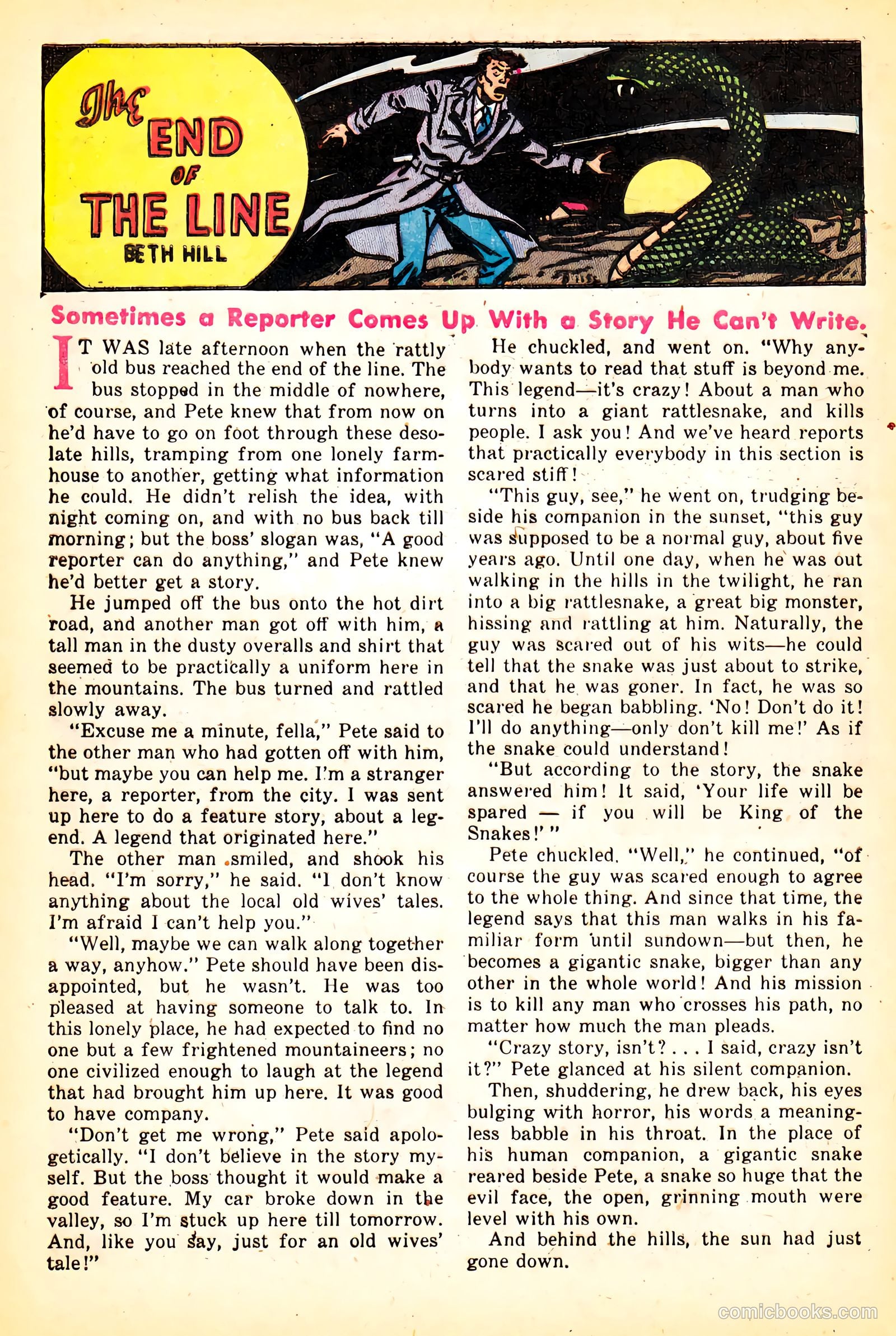 Out of the Shadows #12 (1954) — page 32 of 36