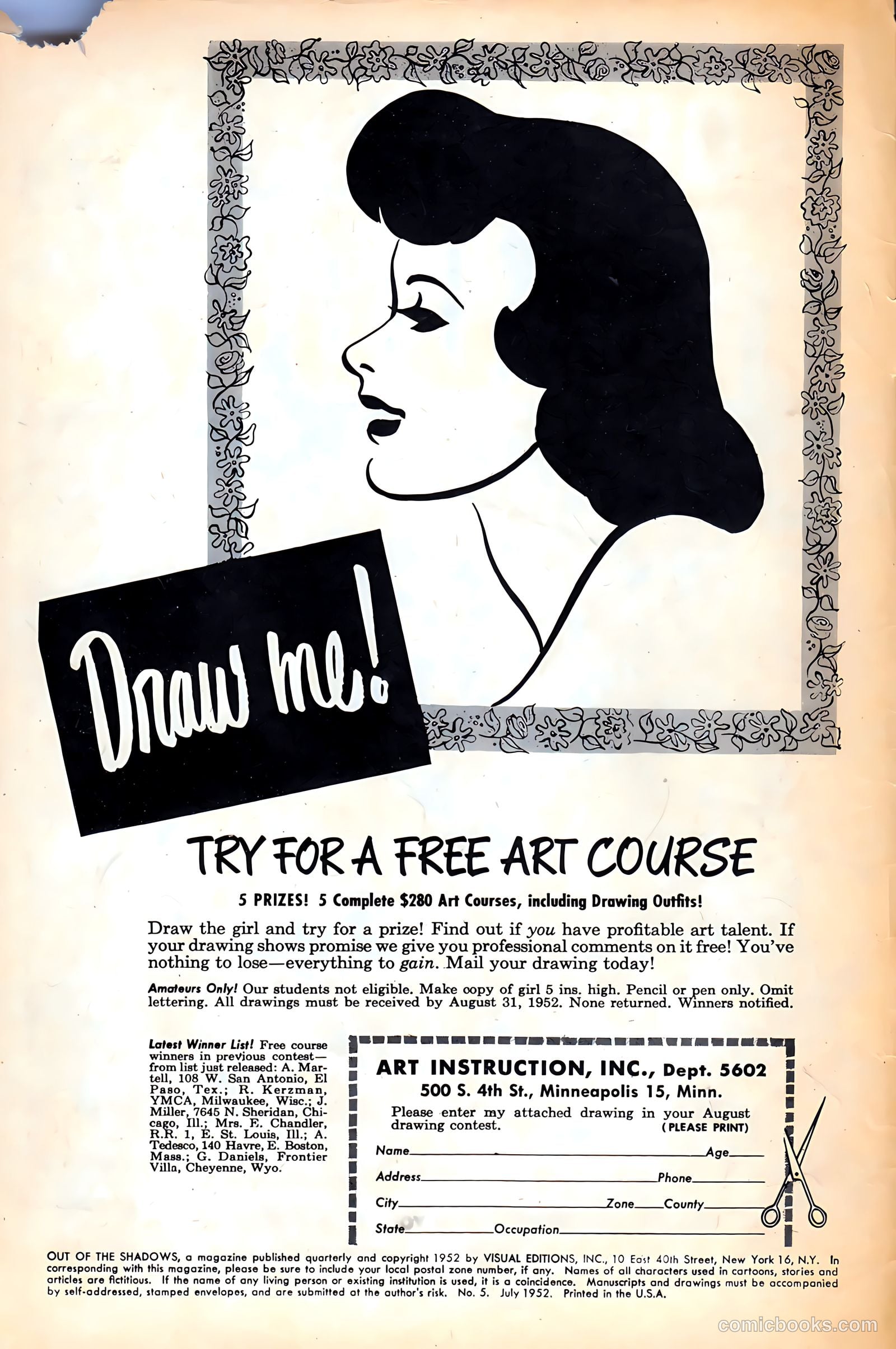 Out of the Shadows #5 (1952) — page 2 of 36