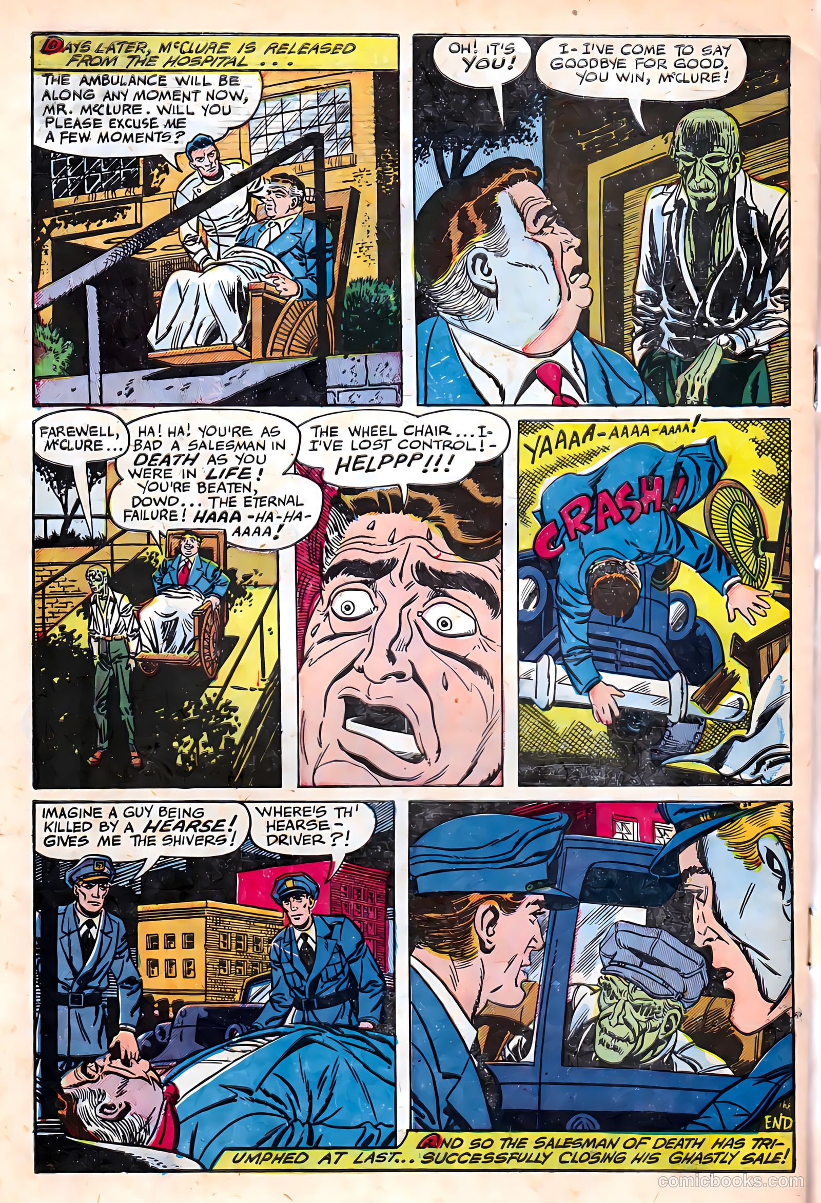 Out of the Shadows #6 (1952) — page 34 of 36