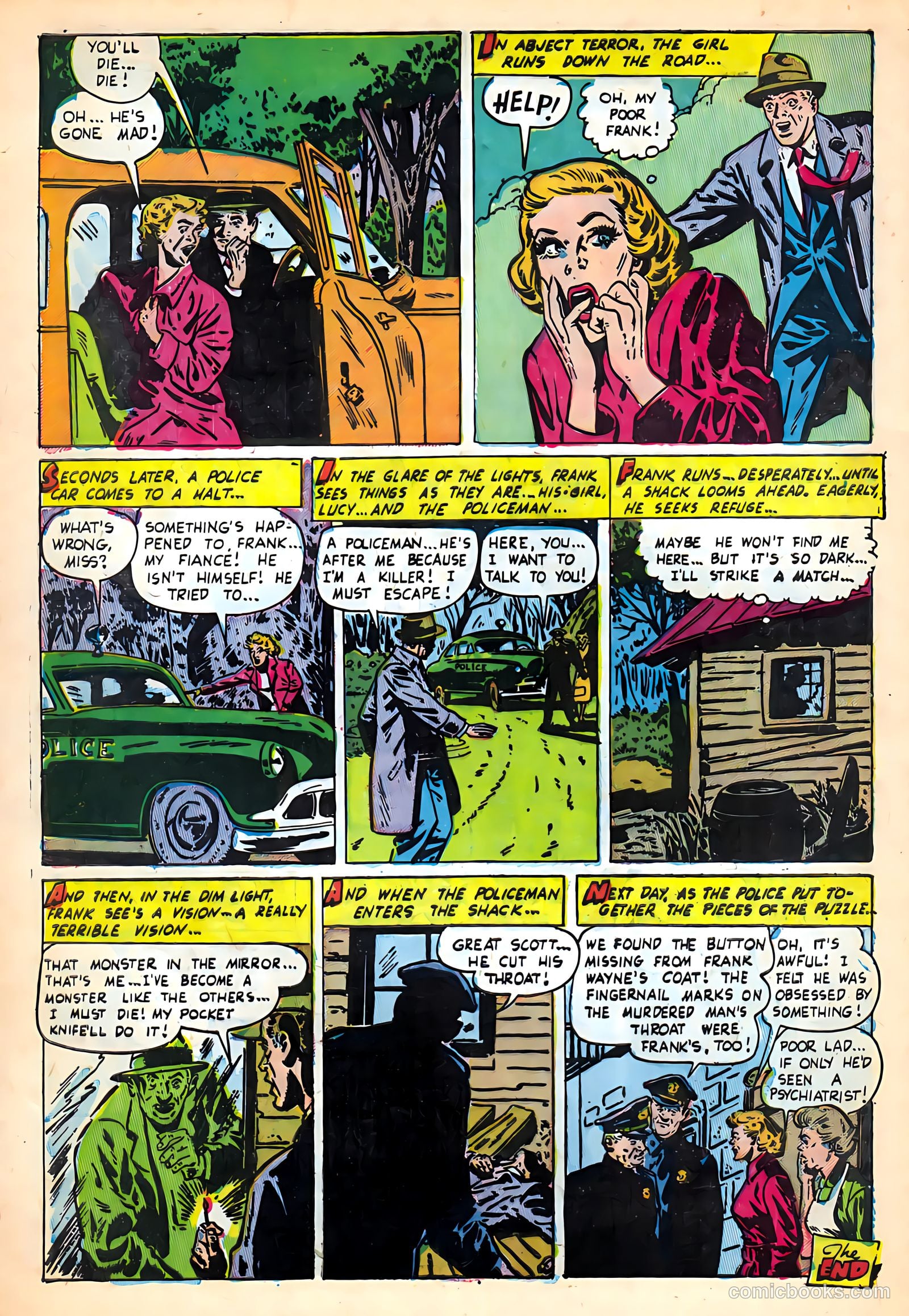 Out of the Shadows #8 (1953) — page 32 of 36