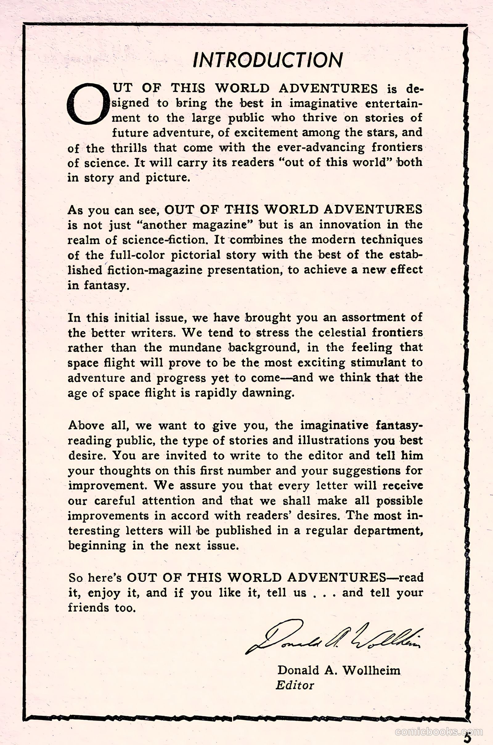 Out of This World Adventures #1 (1950) — page 5 of 128