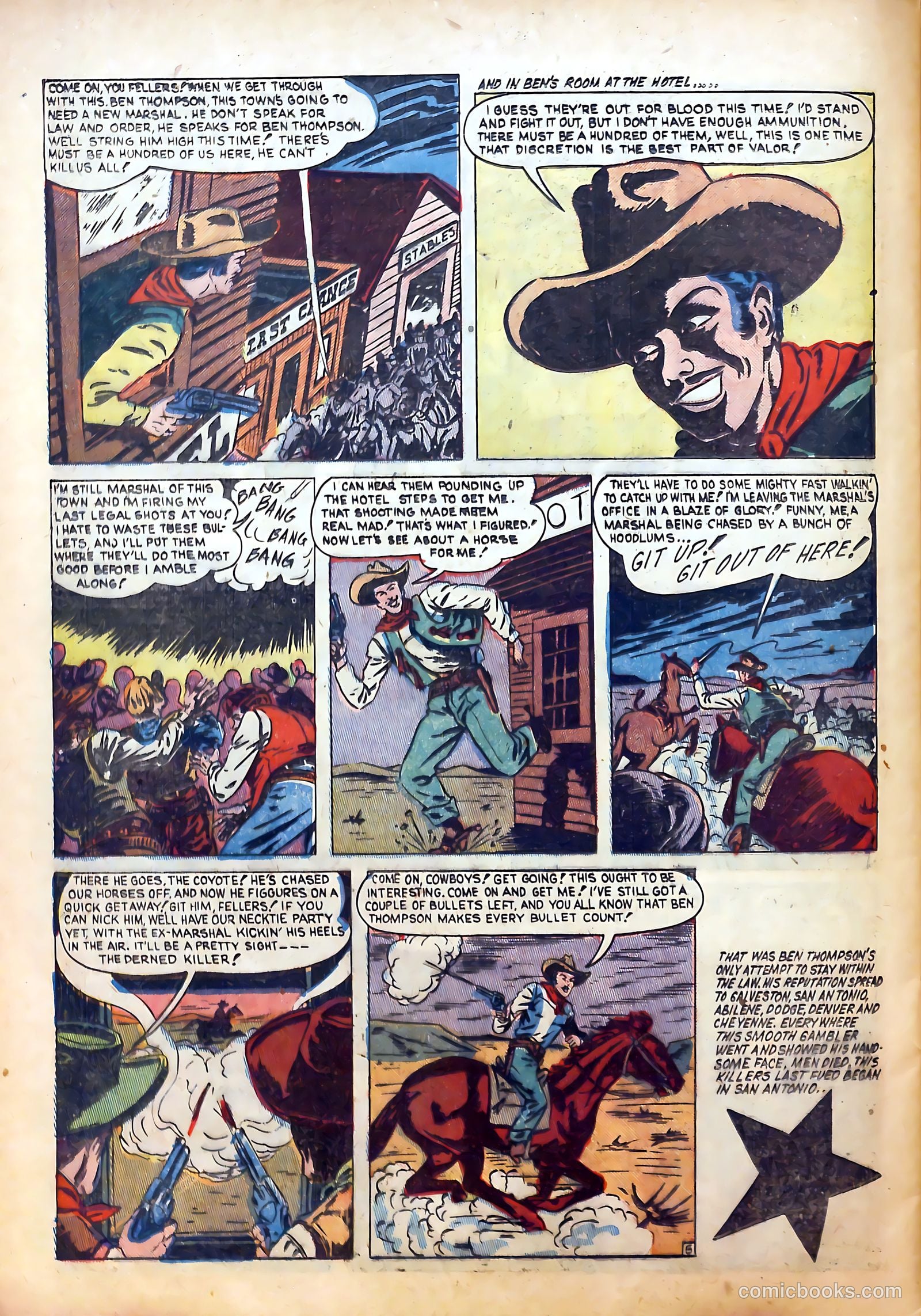 Outlaws #10 (1952) — page 28 of 36