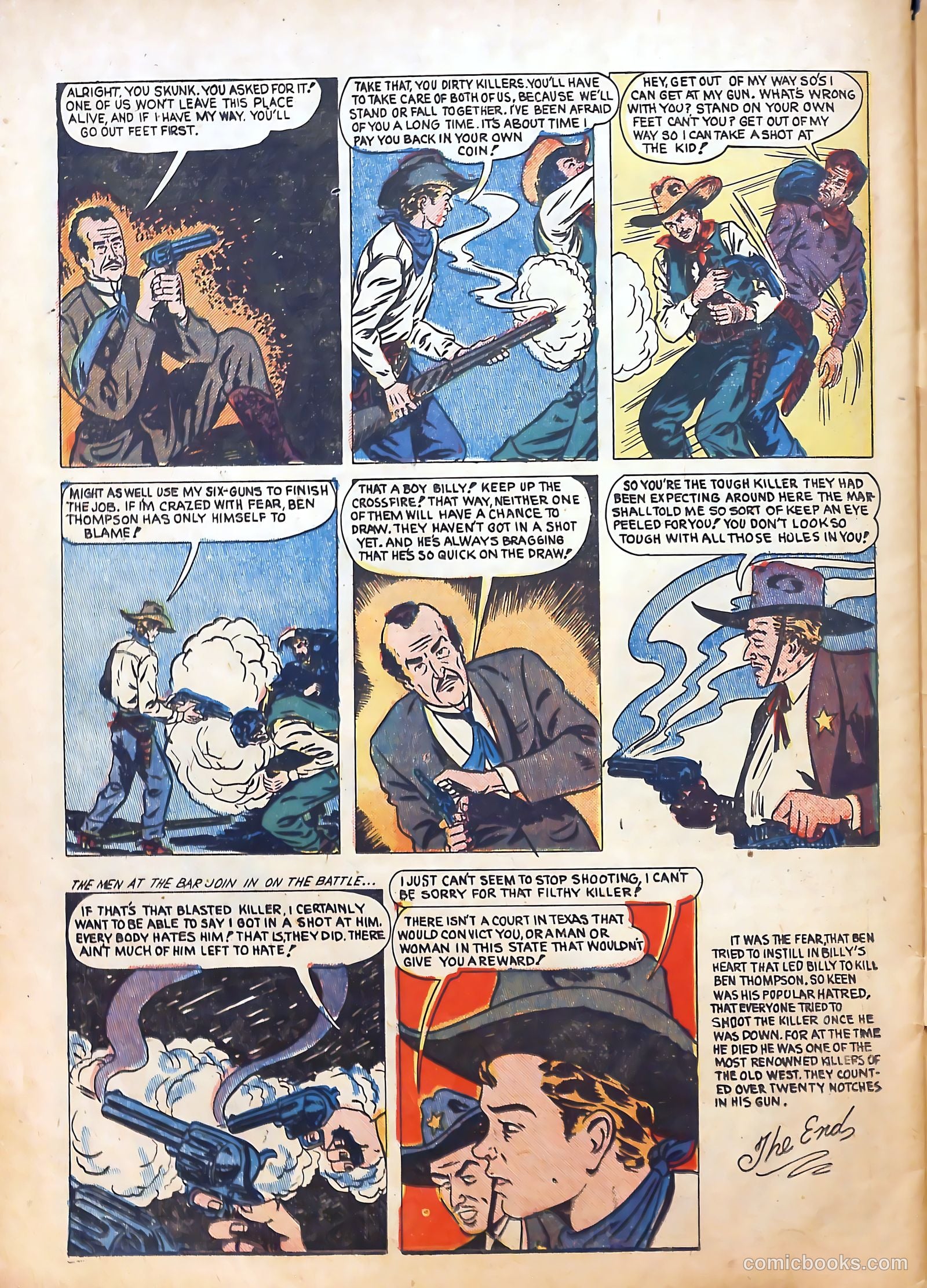 Outlaws #10 (1952) — page 32 of 36